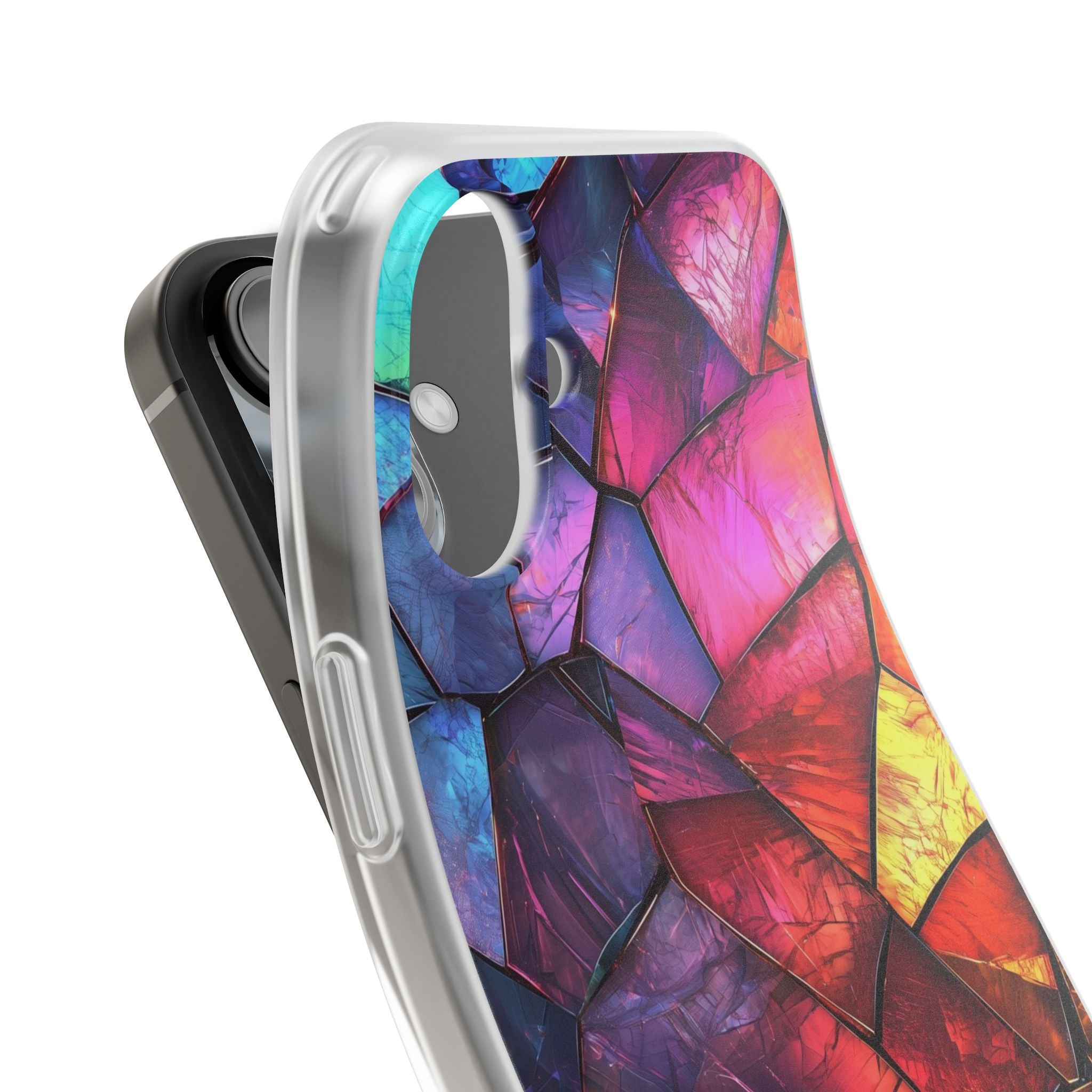 Cracked Prism iPhone 16 Plus Case - Soft