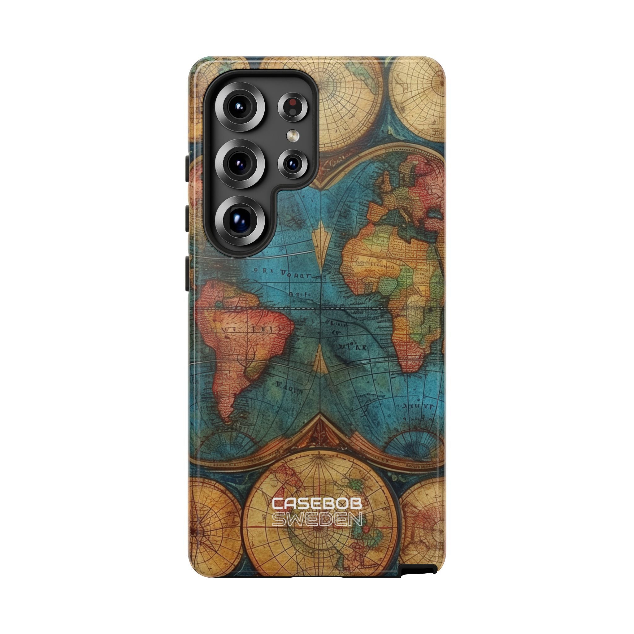 Vintage wereldkaart Samsung S25 - Tough