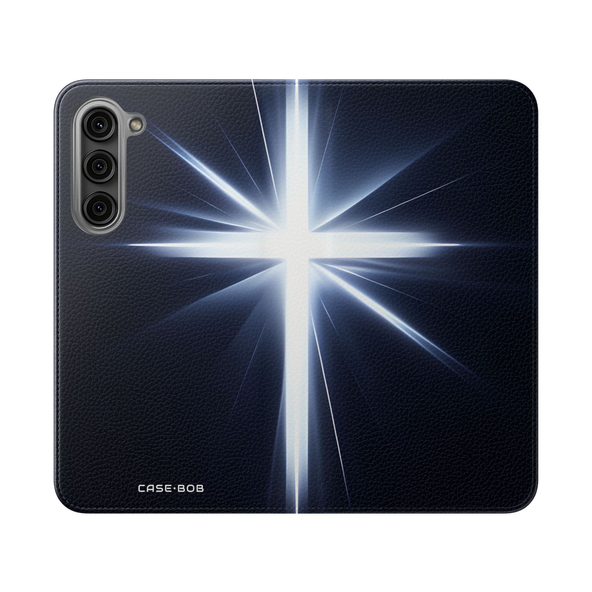 Hehkuva Crossburst - Samsung S23+ -suojakotelo - Lompakkokotelo