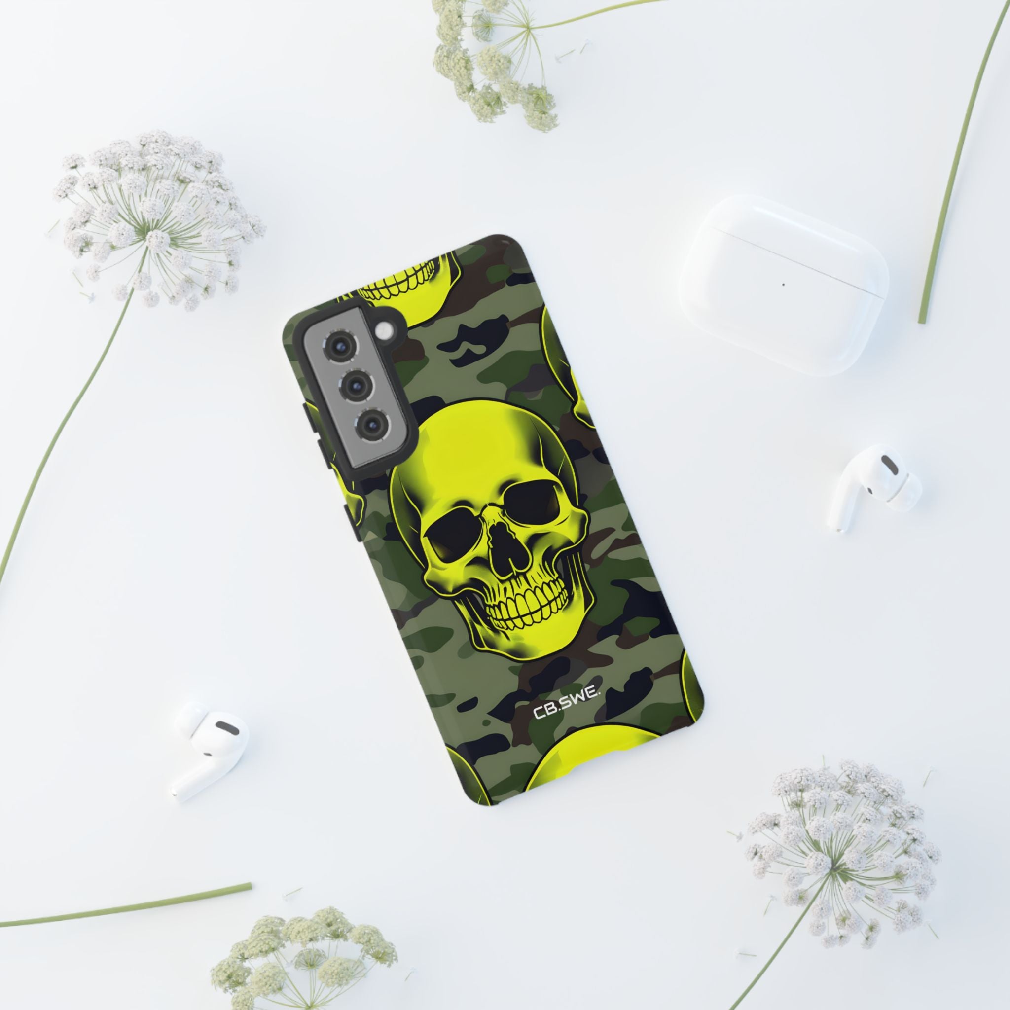 Yellow Skull Camouflage Samsung S21 - Tough