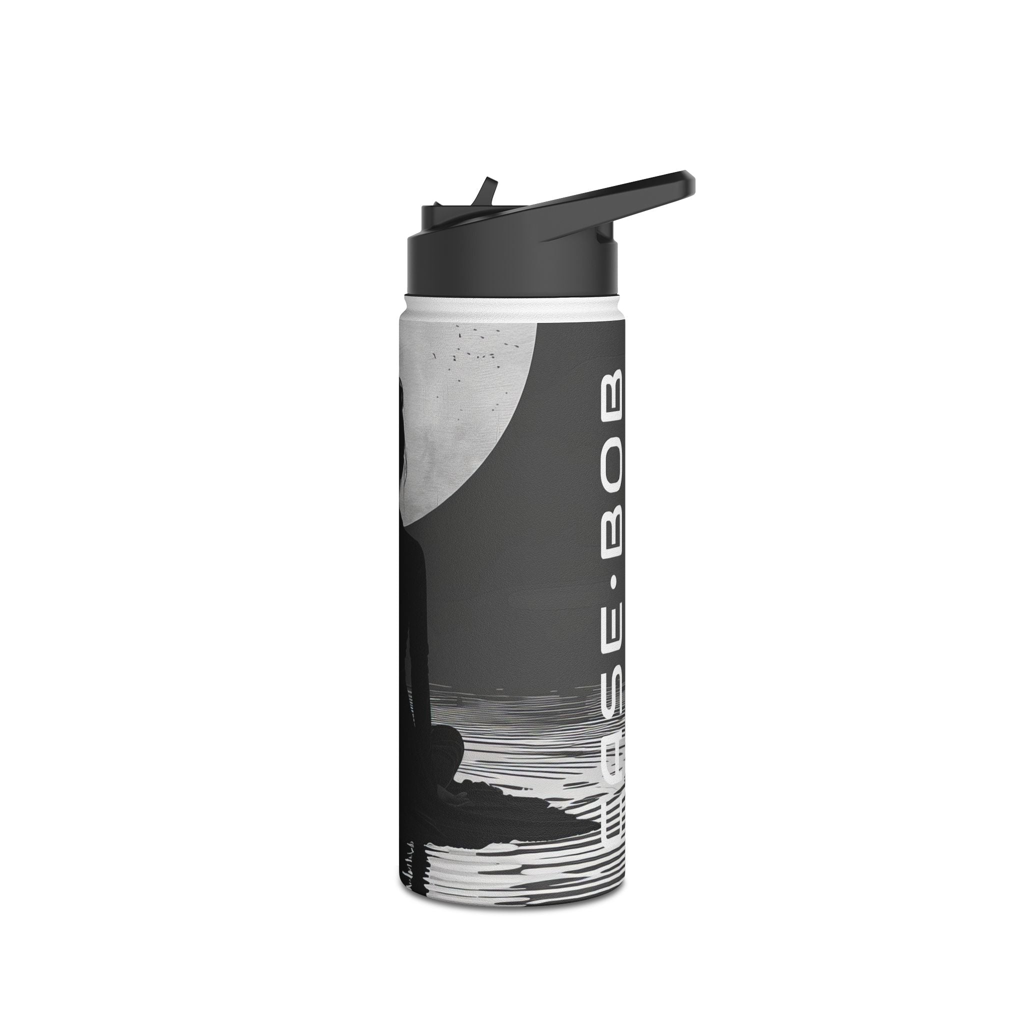 Moonlit Silence - Stainless Steel Water Bottle