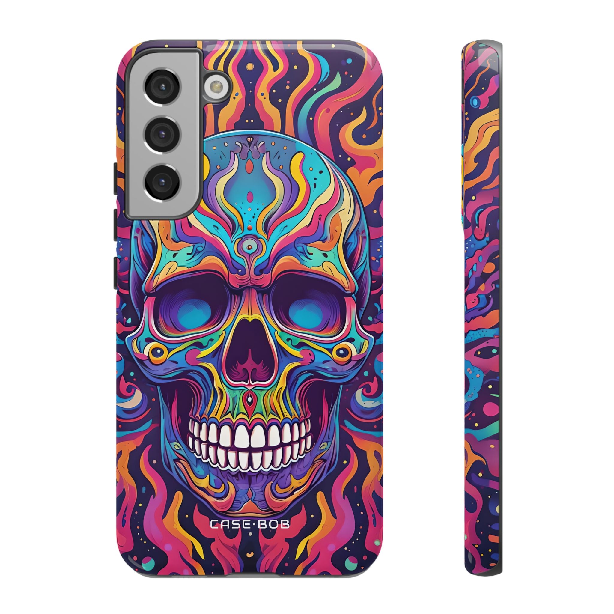 Flaming Skull Samsung S22 Plus Case - Tough