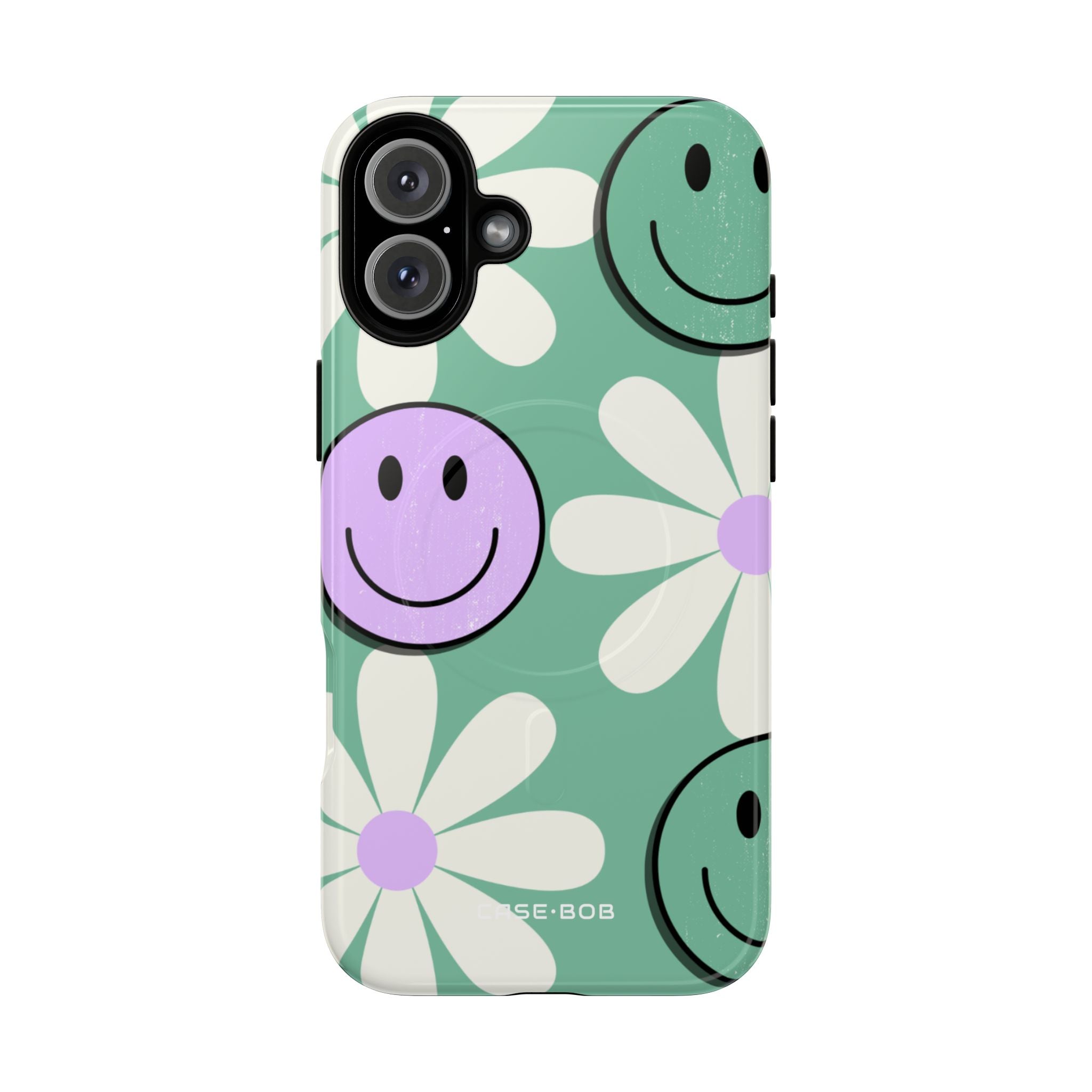 Smiley Daisy Glow iPhone 16 Plus Case - Tough+