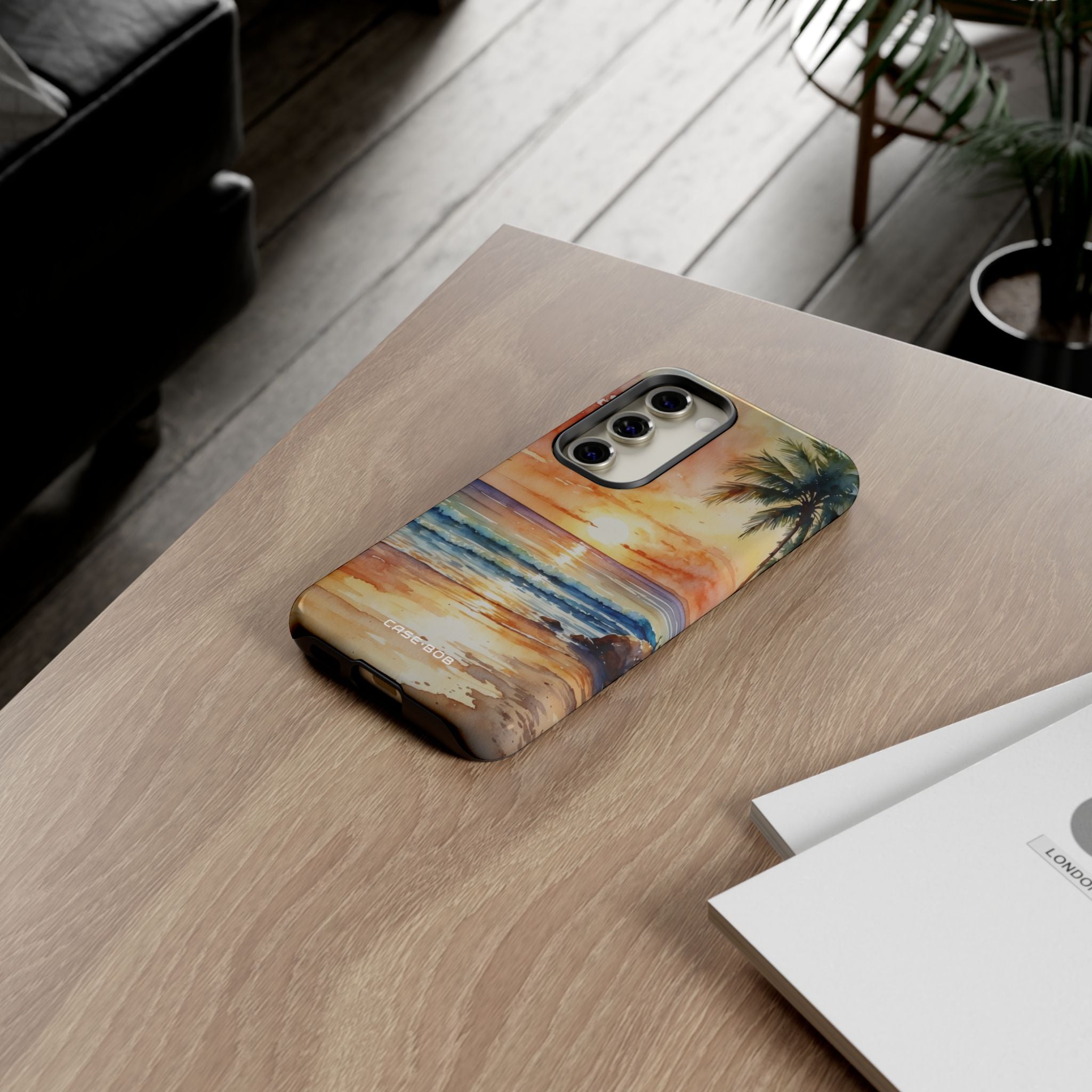 Sunset Palm Samsung S23 Case - Tough