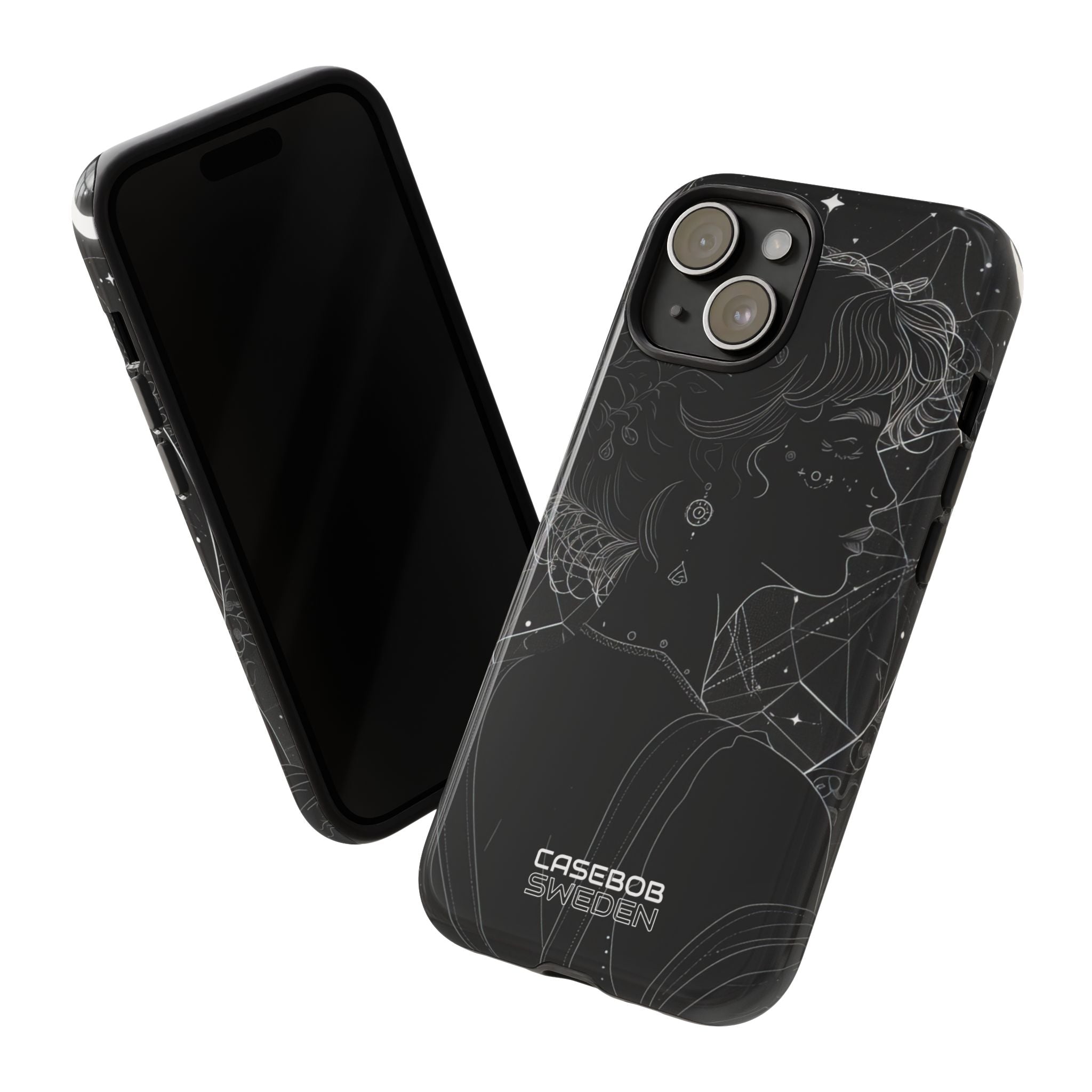Celestial Bloom Silhouette iPhone 15 - Tough