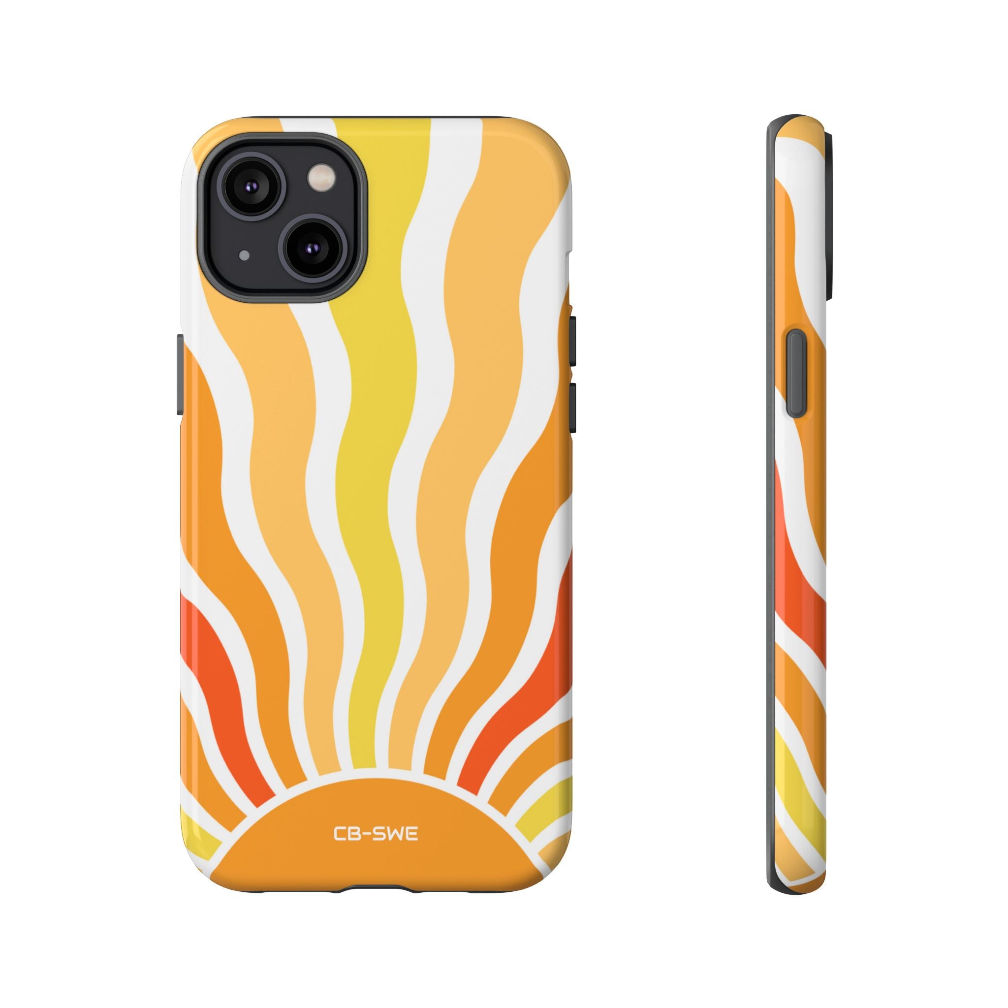 Retro Sunshine Waves - iPhone Case