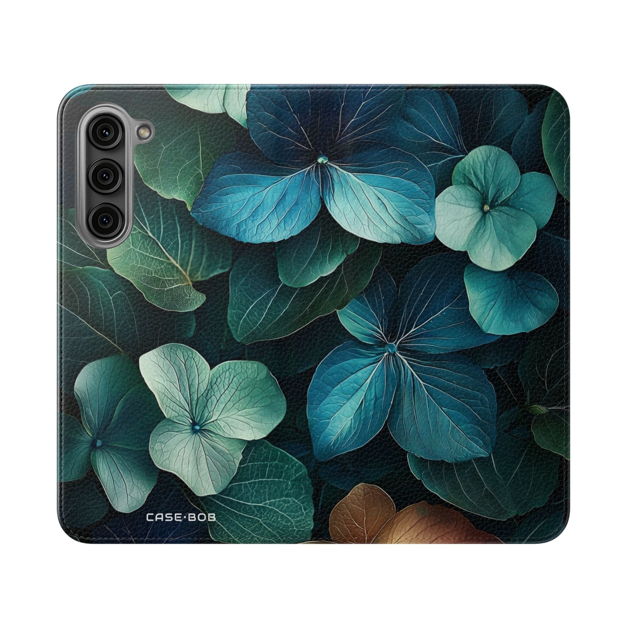 Teal Bloom - Samsung S23+ Case - Wallet