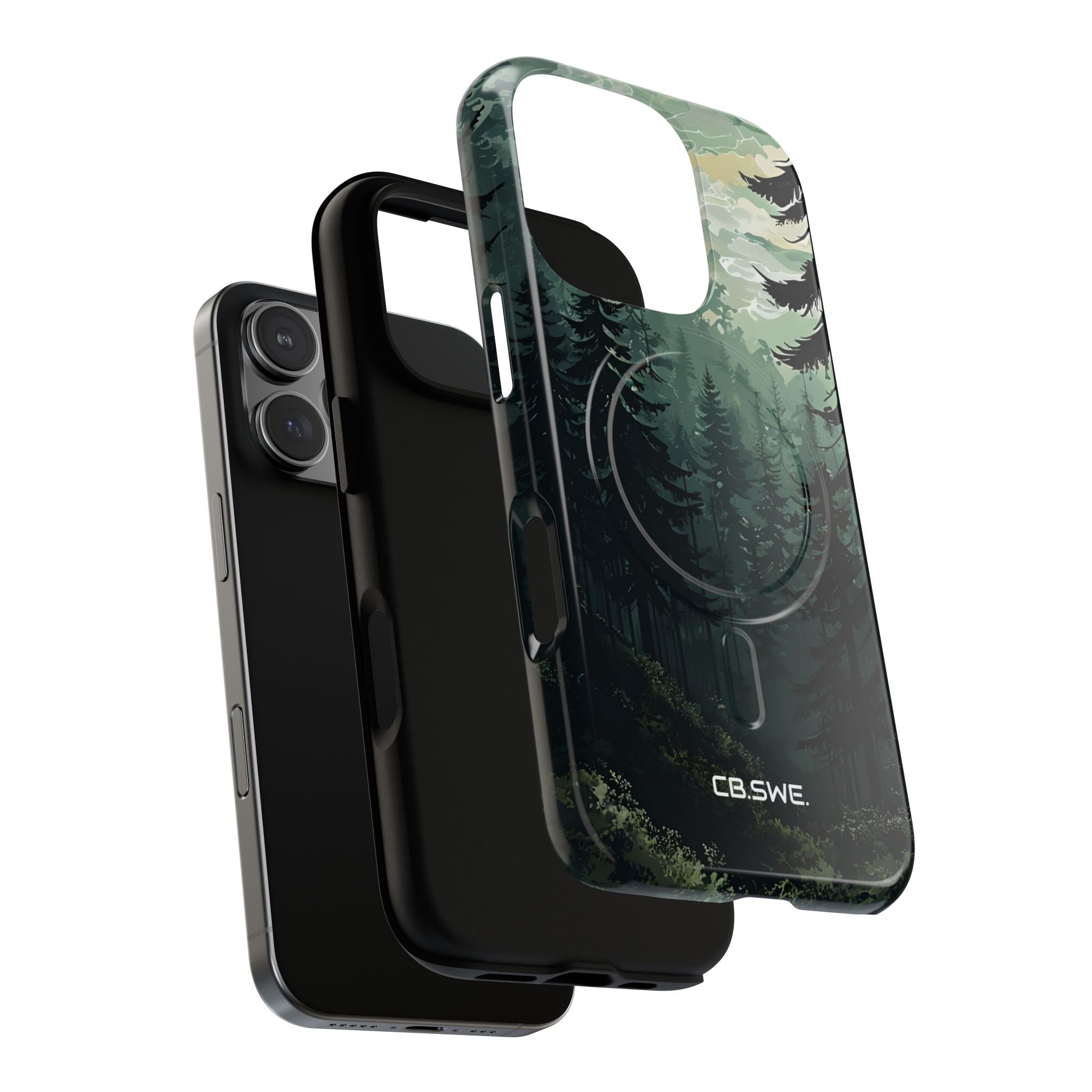 Serene Forest Landscape Phone Cover iPhone 16 - Tough+
