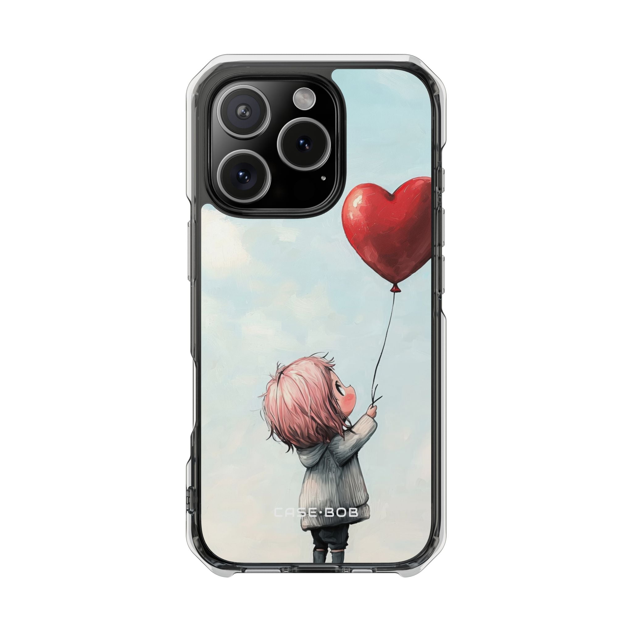Heart Balloon Glow iPhone 16 Pro Case - Impact