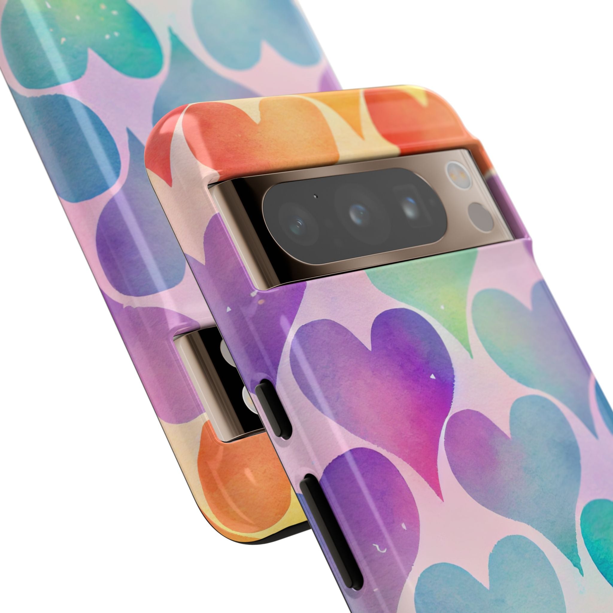 Watercolor Heart Symphony - Google Pixel Case