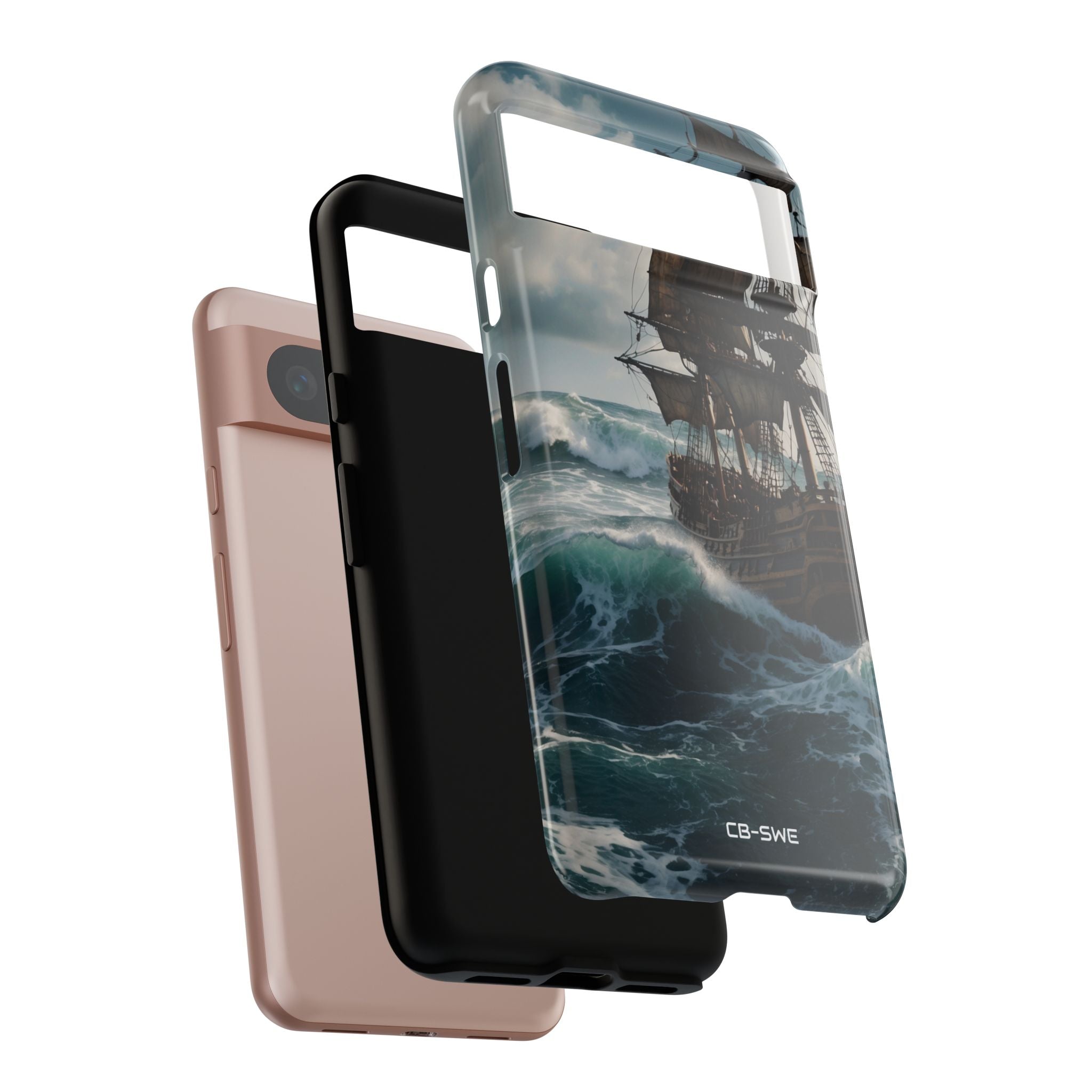 Ship Faces Waves - Google Pixel Case
