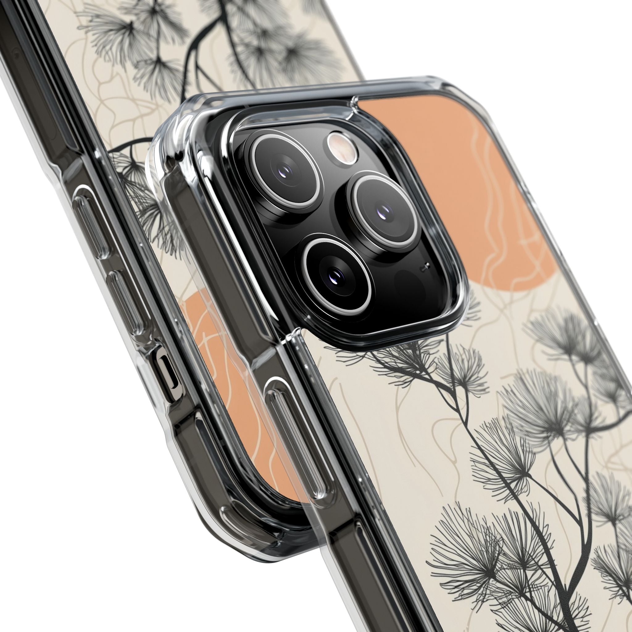 Spiky Tree Sunset iPhone 14 Pro Case - Impact