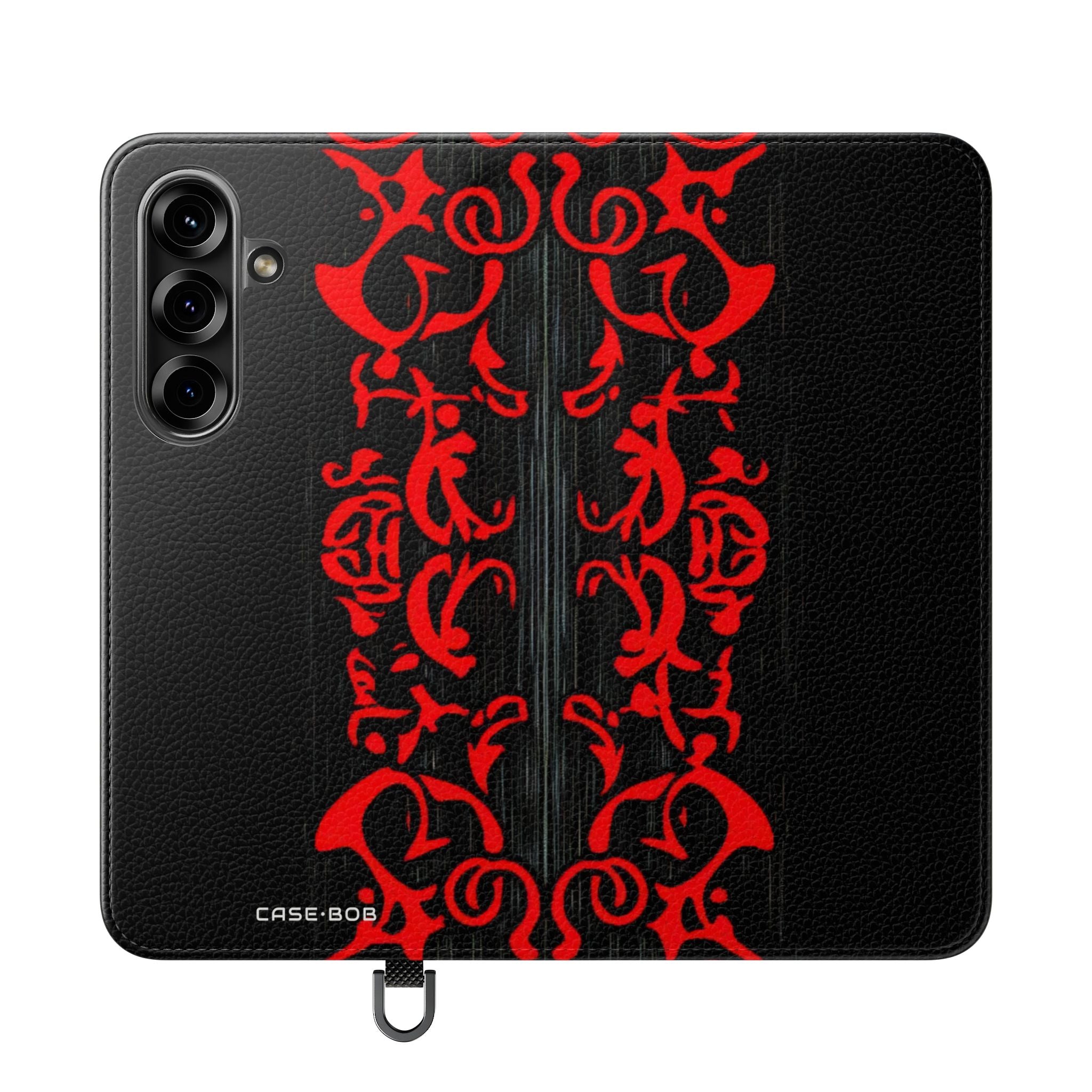 Crimson Swirl - Samsung S25 Case - Wallet