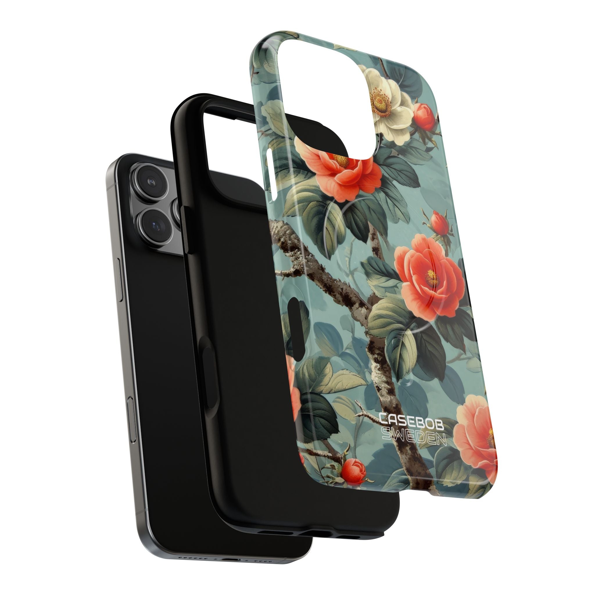 Coral Blossom Tapestry iPhone 16 - Tough+