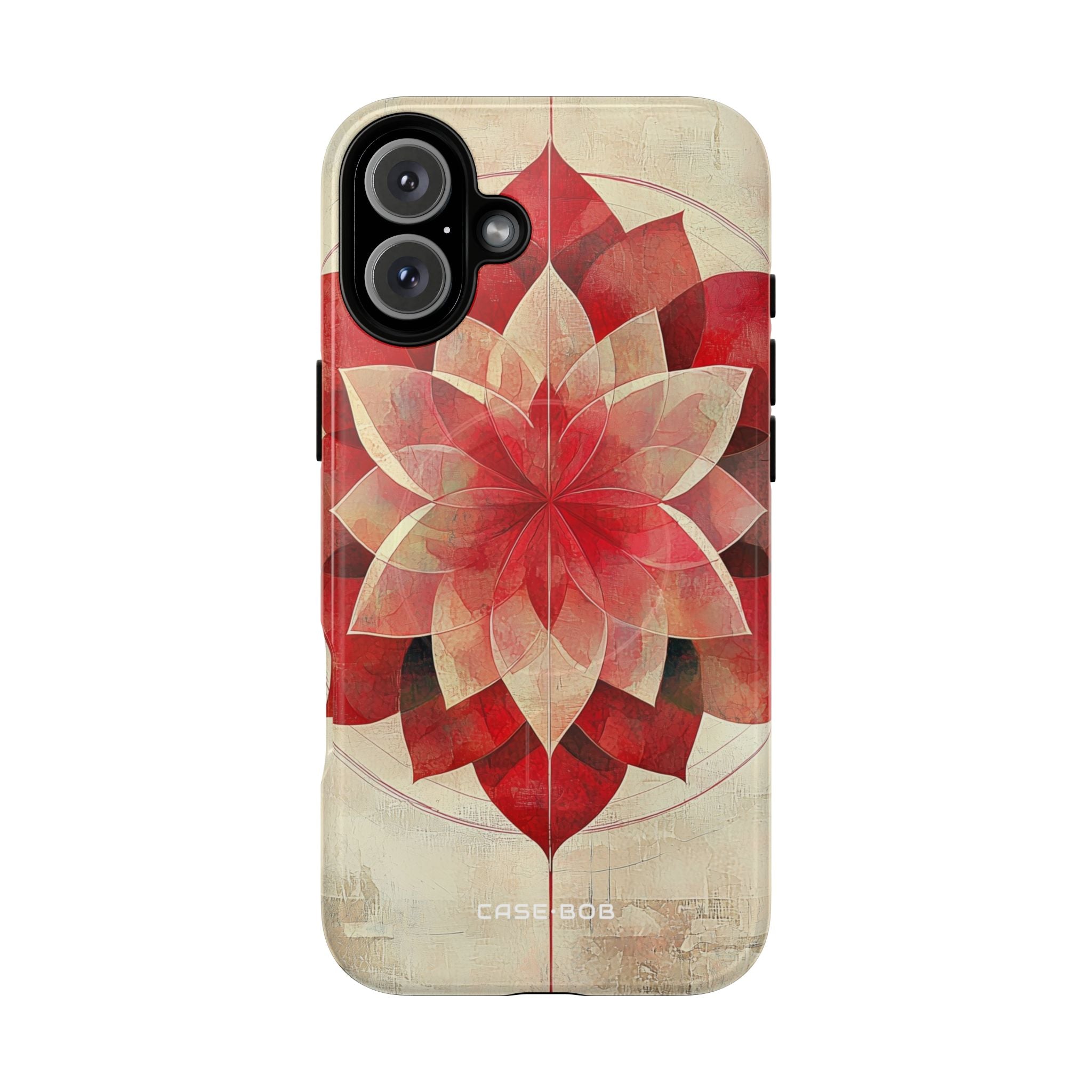Crimson Bloom iPhone 16 Plus Case - Tough+