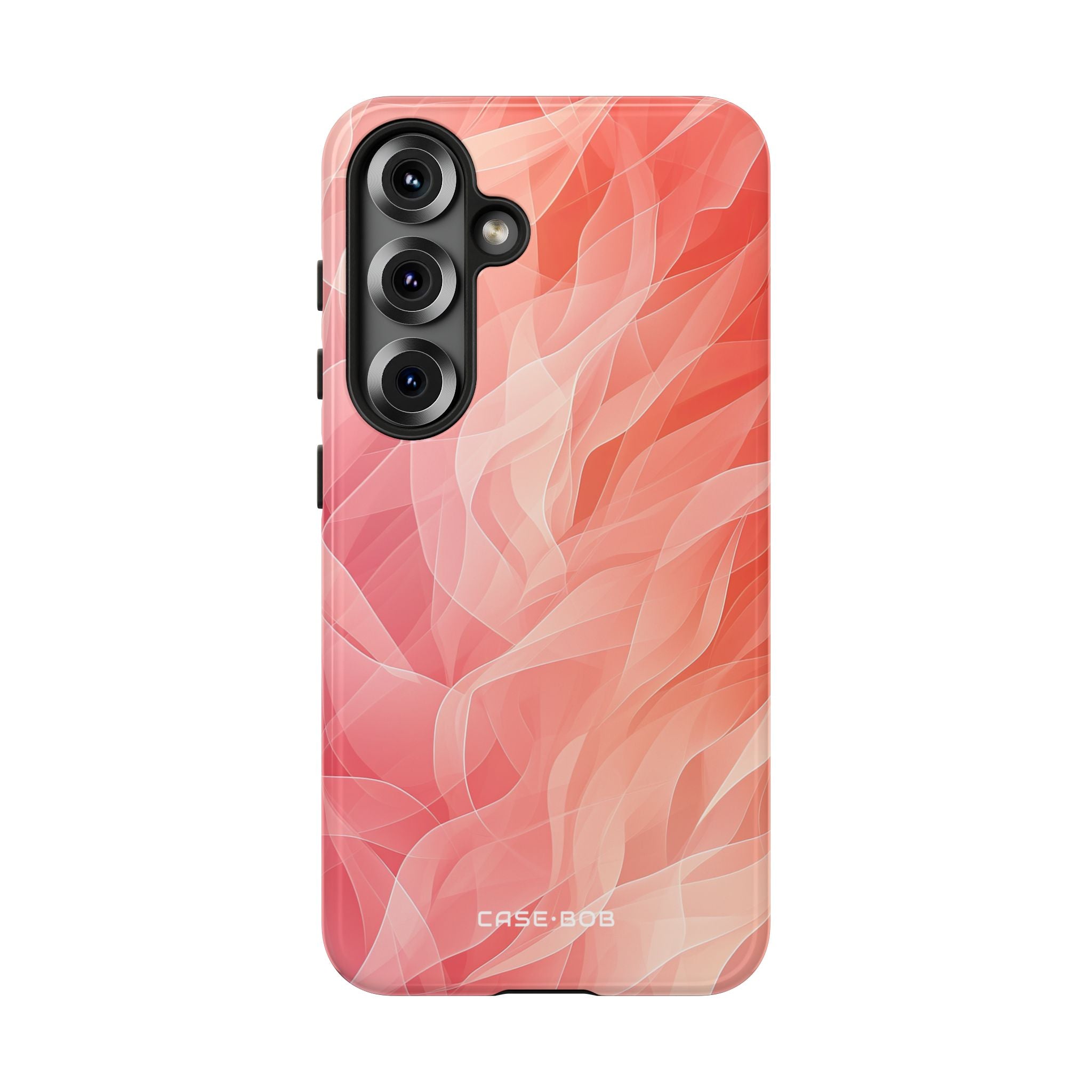 Peach Wave Drift Samsung S25 Case - Tough