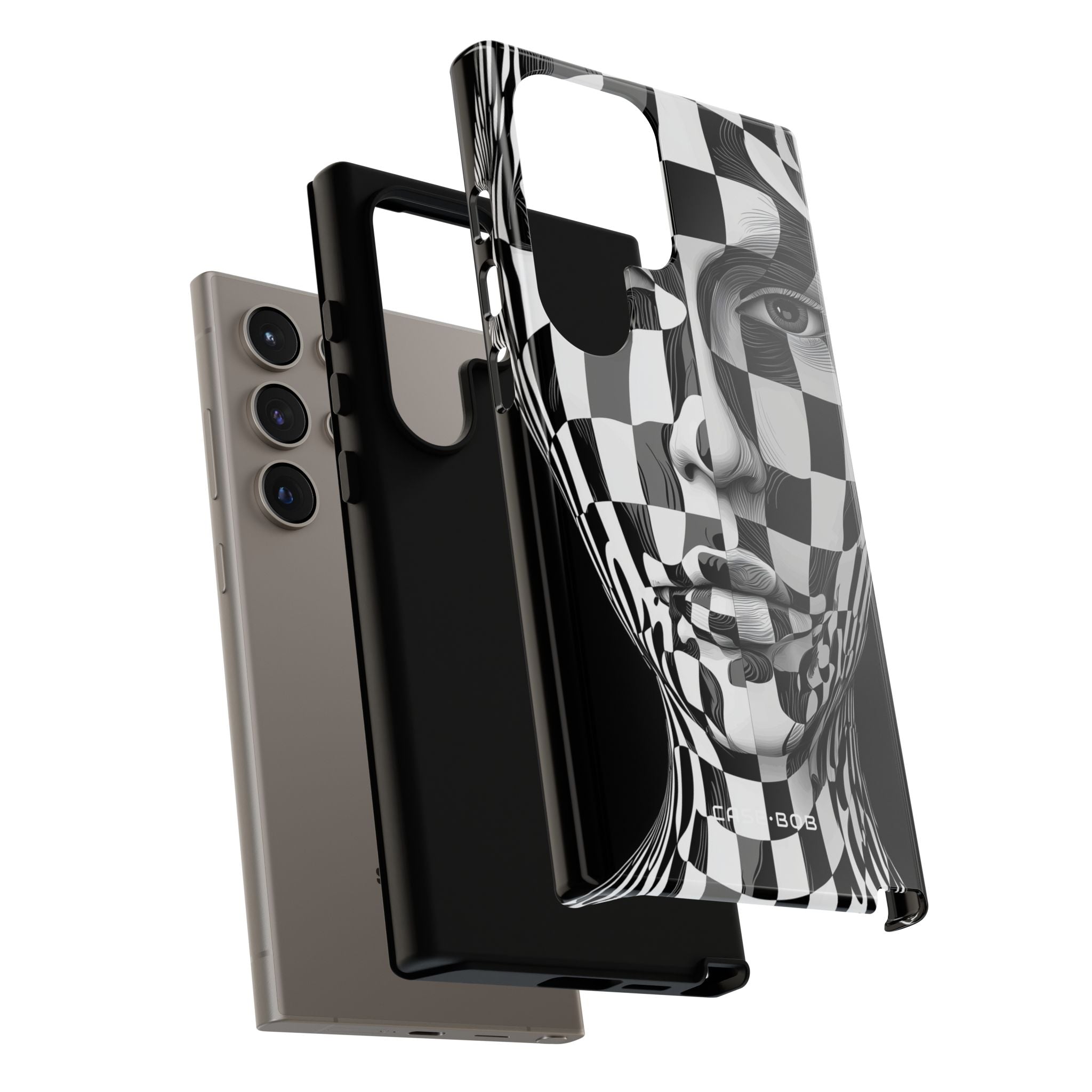 Checkered Face Samsung S24 Ultra Case - Tough