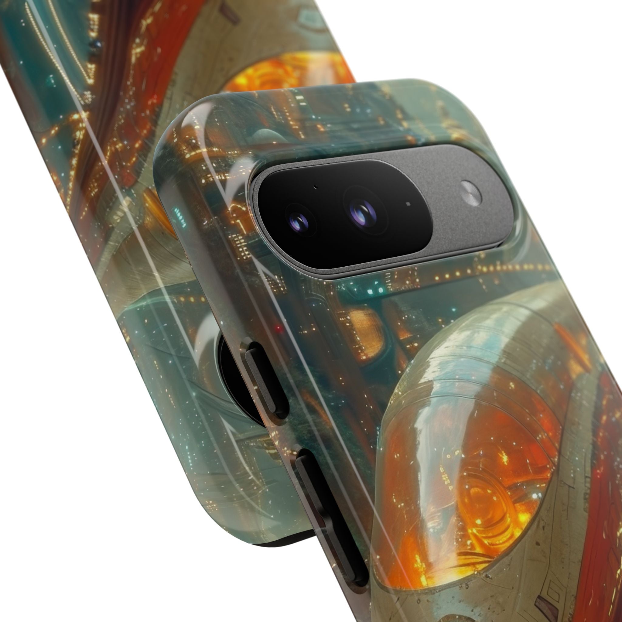Futuristic Train Odyssey Google Pixel 9 - Tough