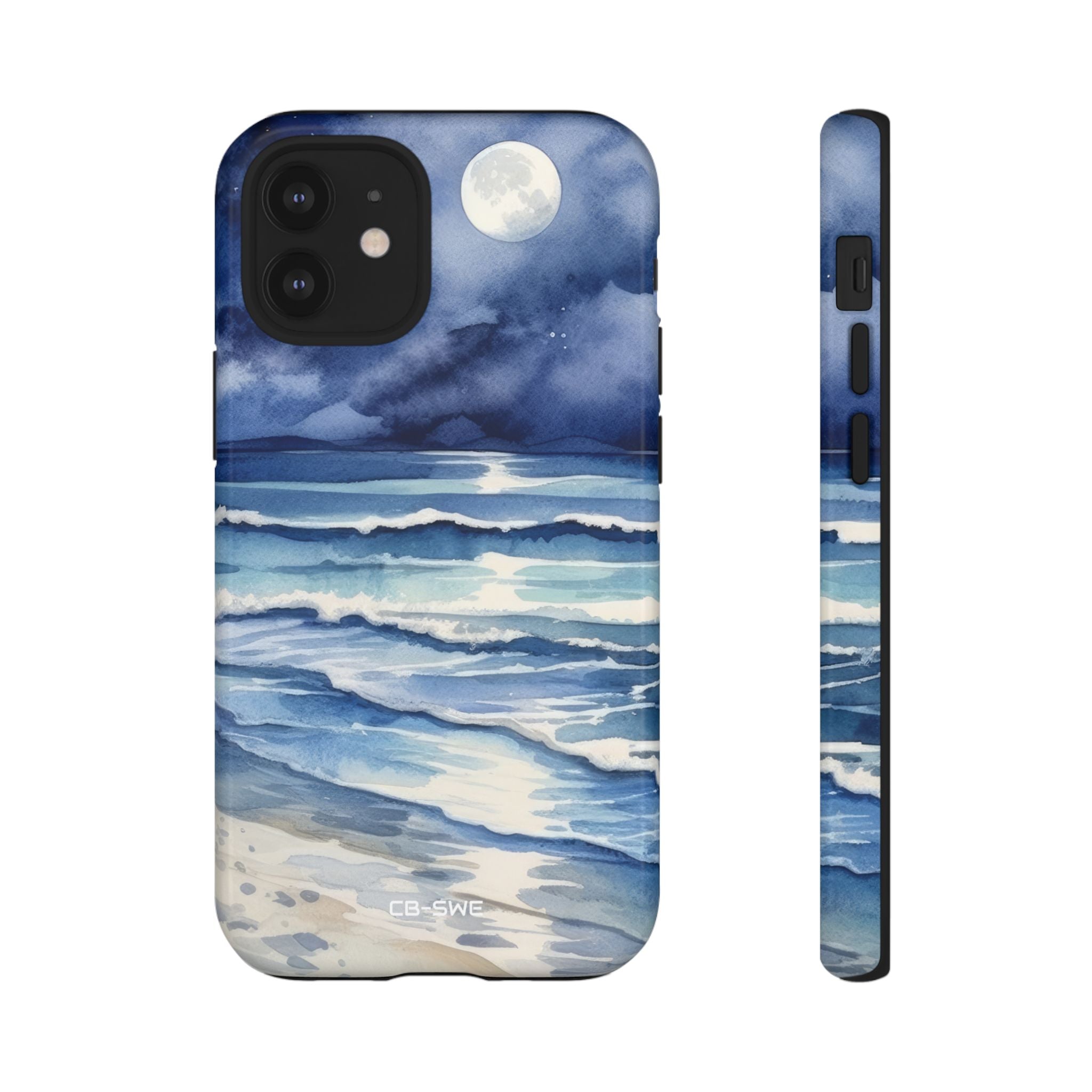 Moonlight Reflects Waves - iPhone Case