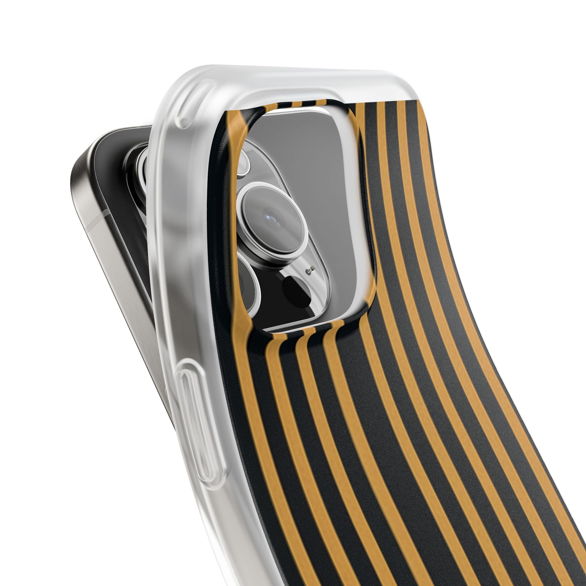 Golden Stripes iPhone 16 Pro Case - Soft