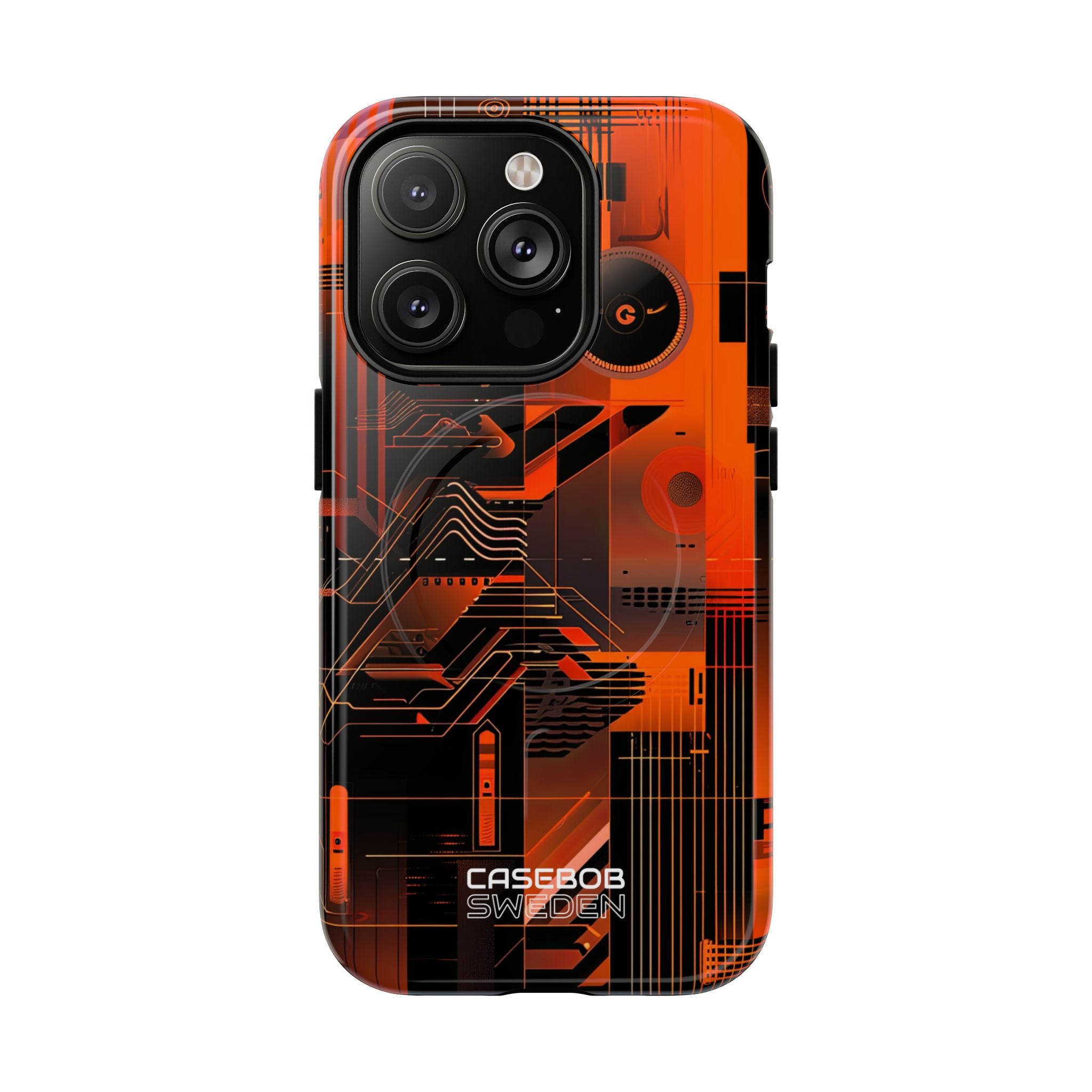 Orange Circuit Dreams iPhone 14 - Tough+