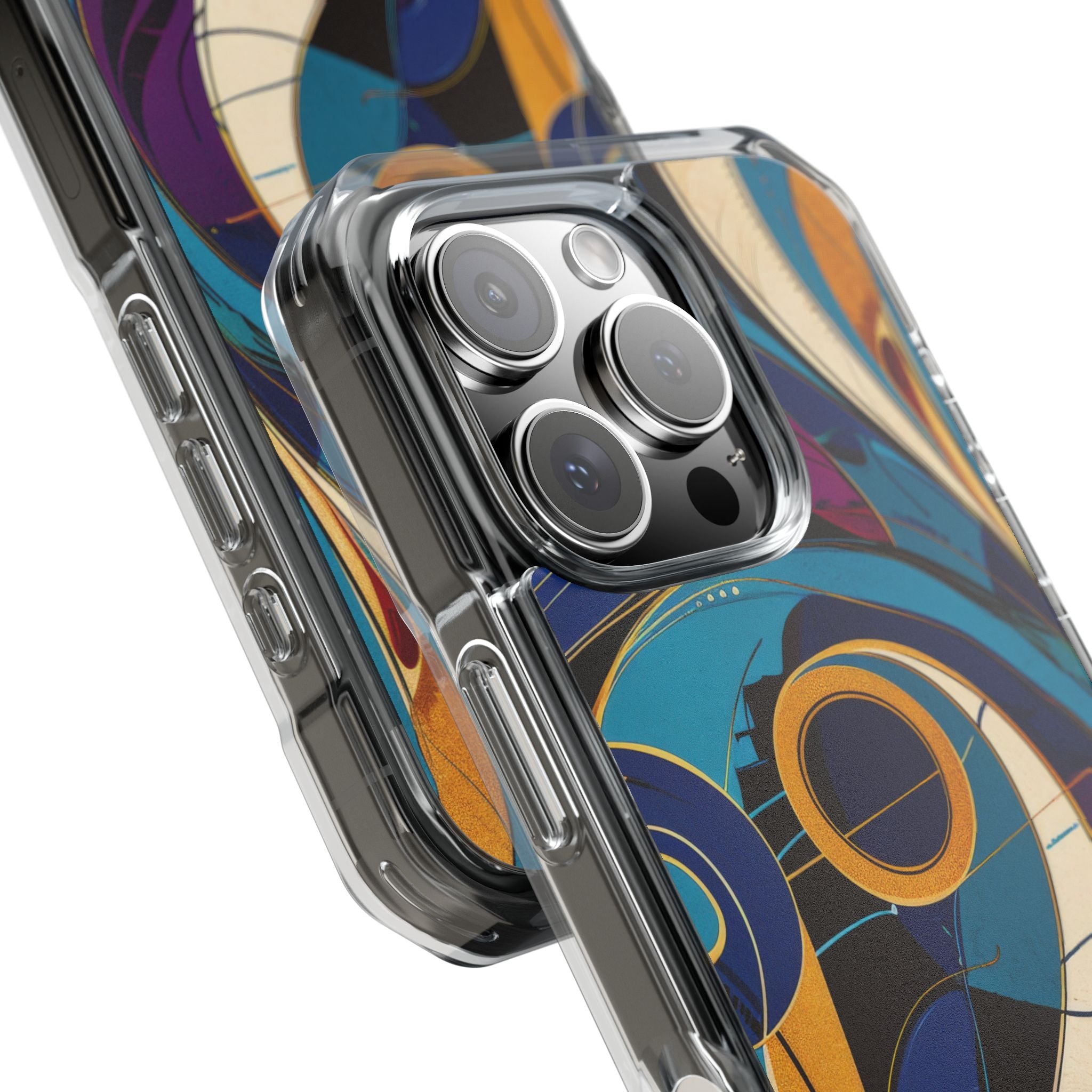 Swirling Copper Dreams iPhone 16 - Impact Clear+