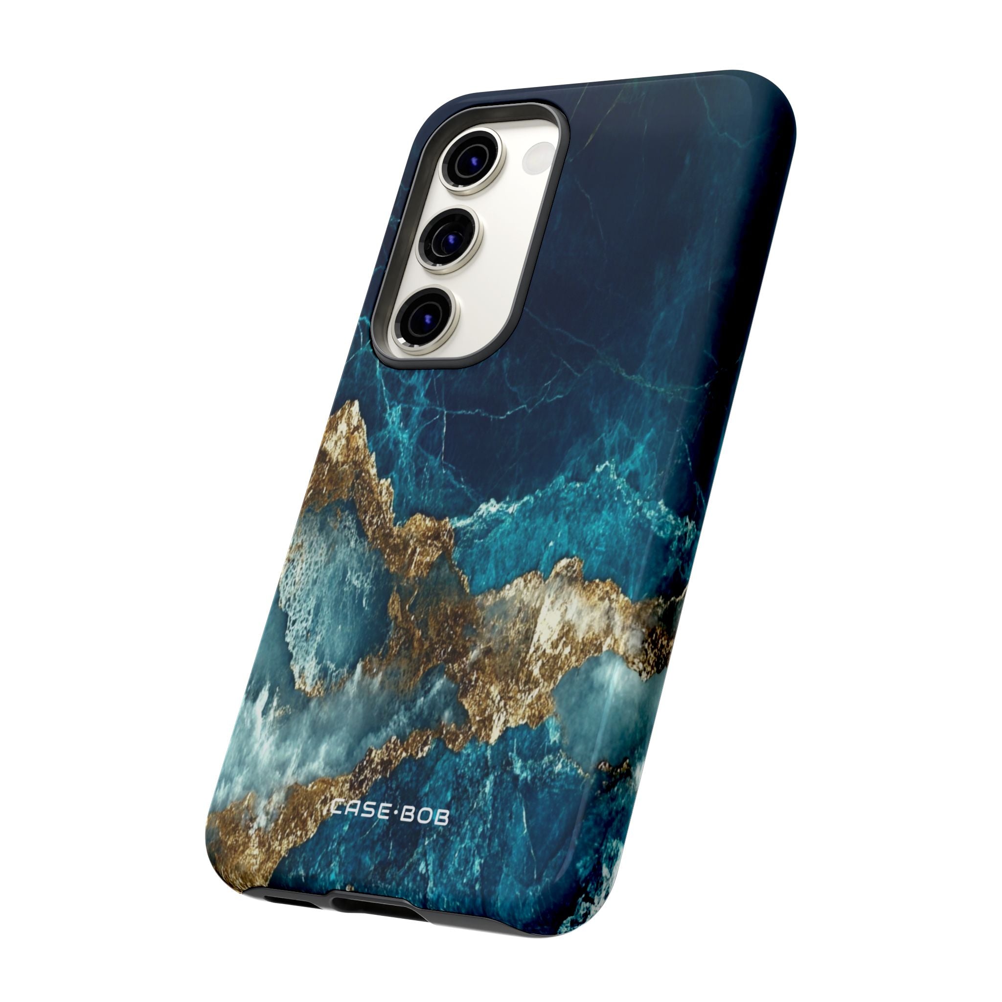 Jagged Gold Split Samsung S23 Case - Tough