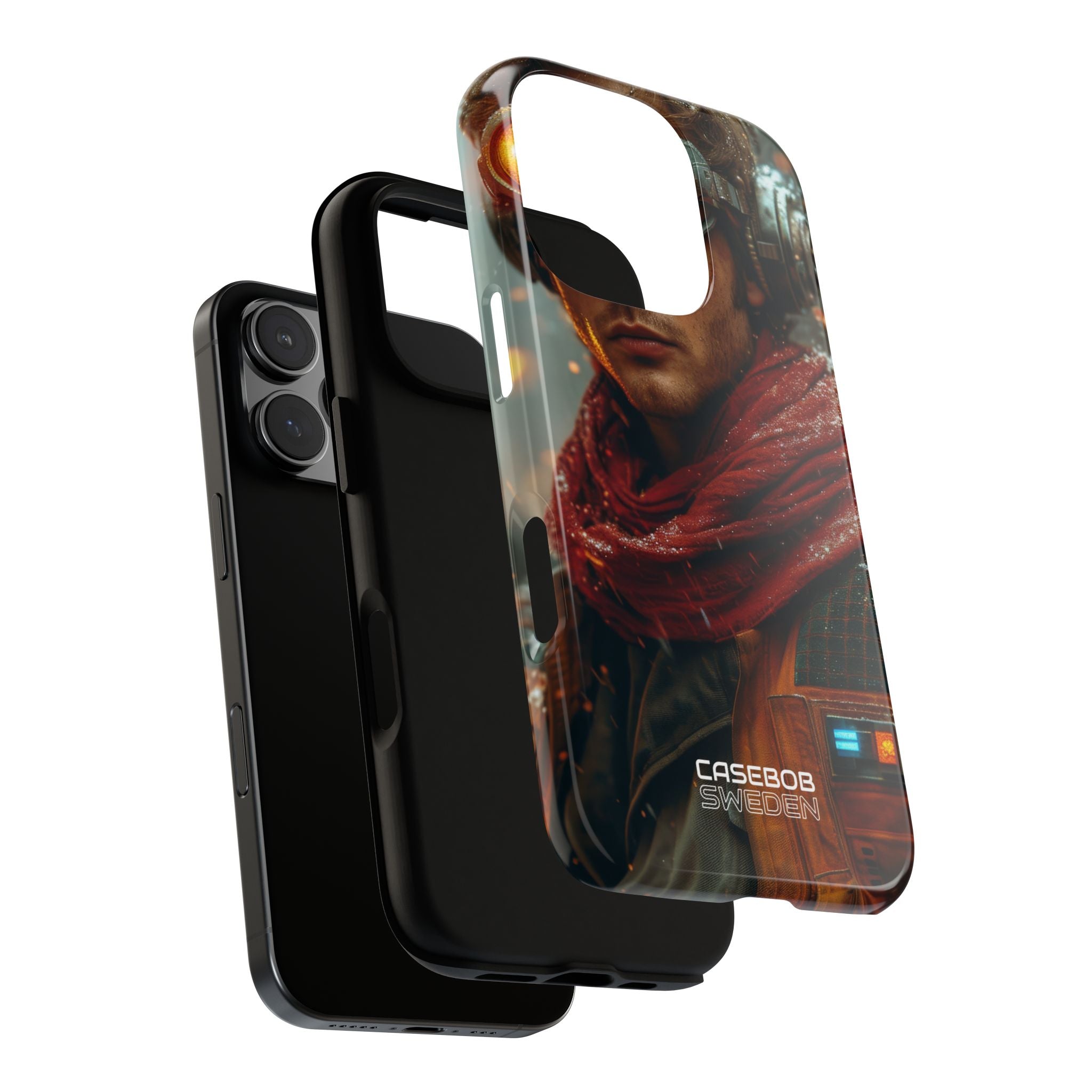 Futuristic Steampunk Explorer iPhone 16 - Tough