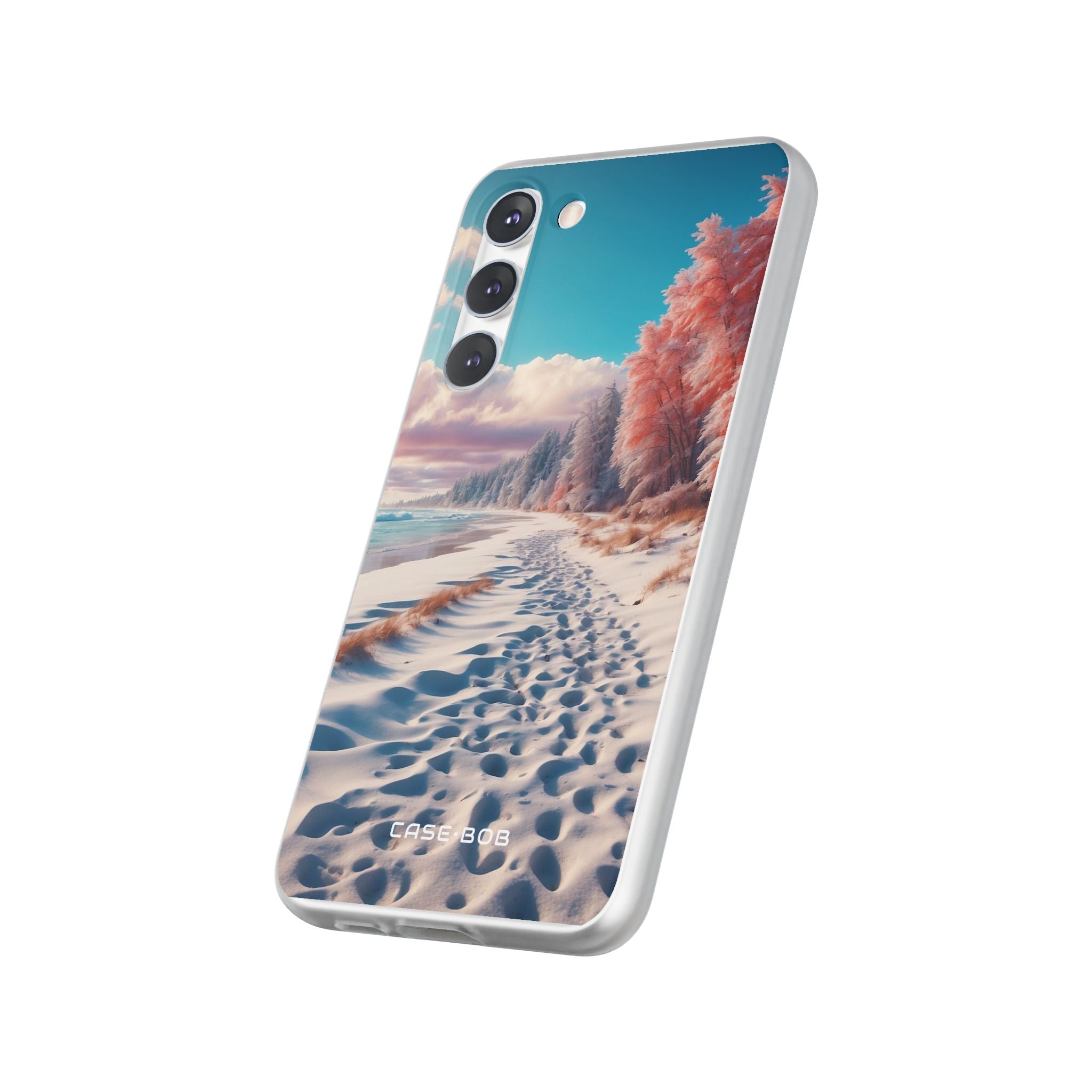 Snowy Footprints Samsung S23 Plus Case - Soft