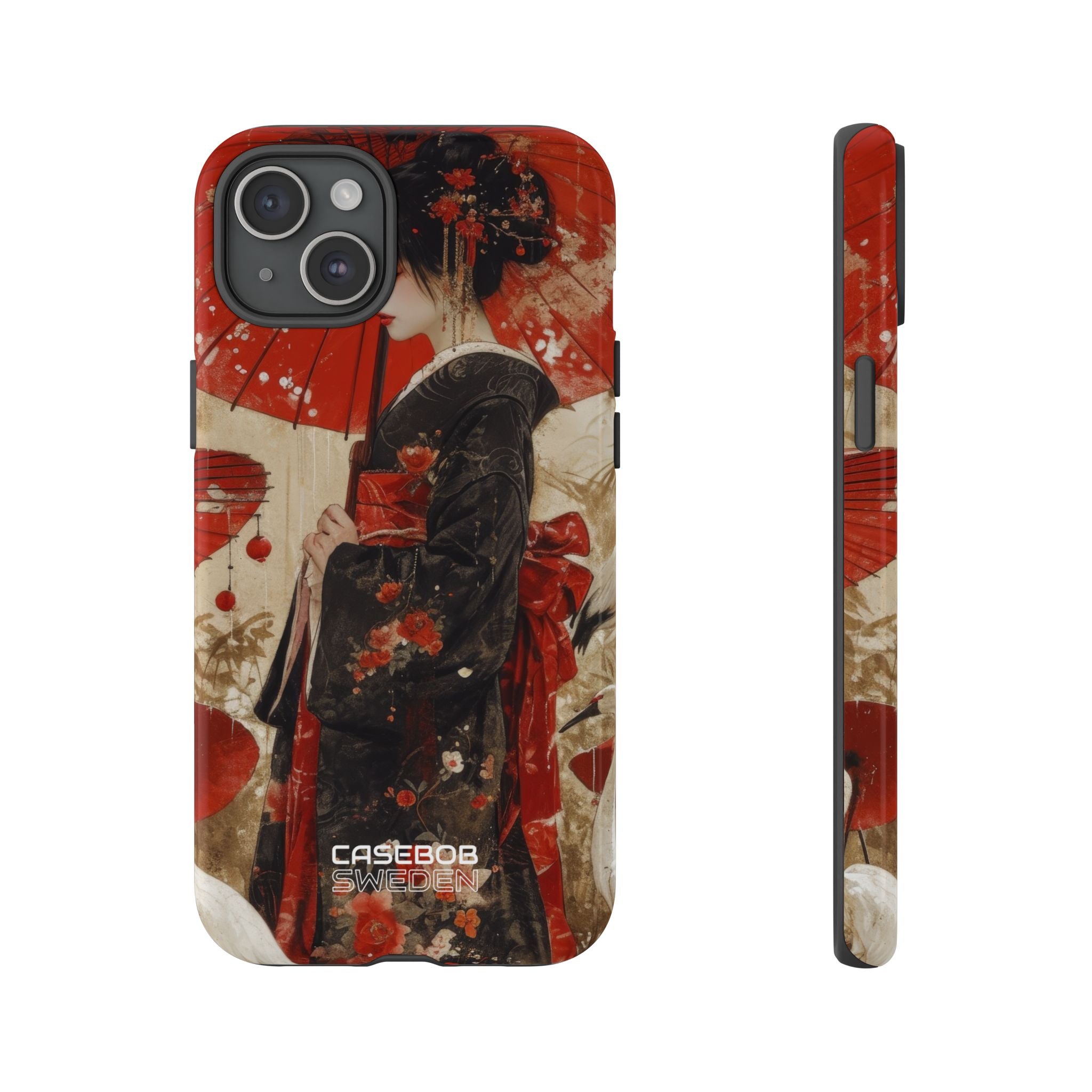 Scarlet Crane Dreams iPhone 15 - Tough