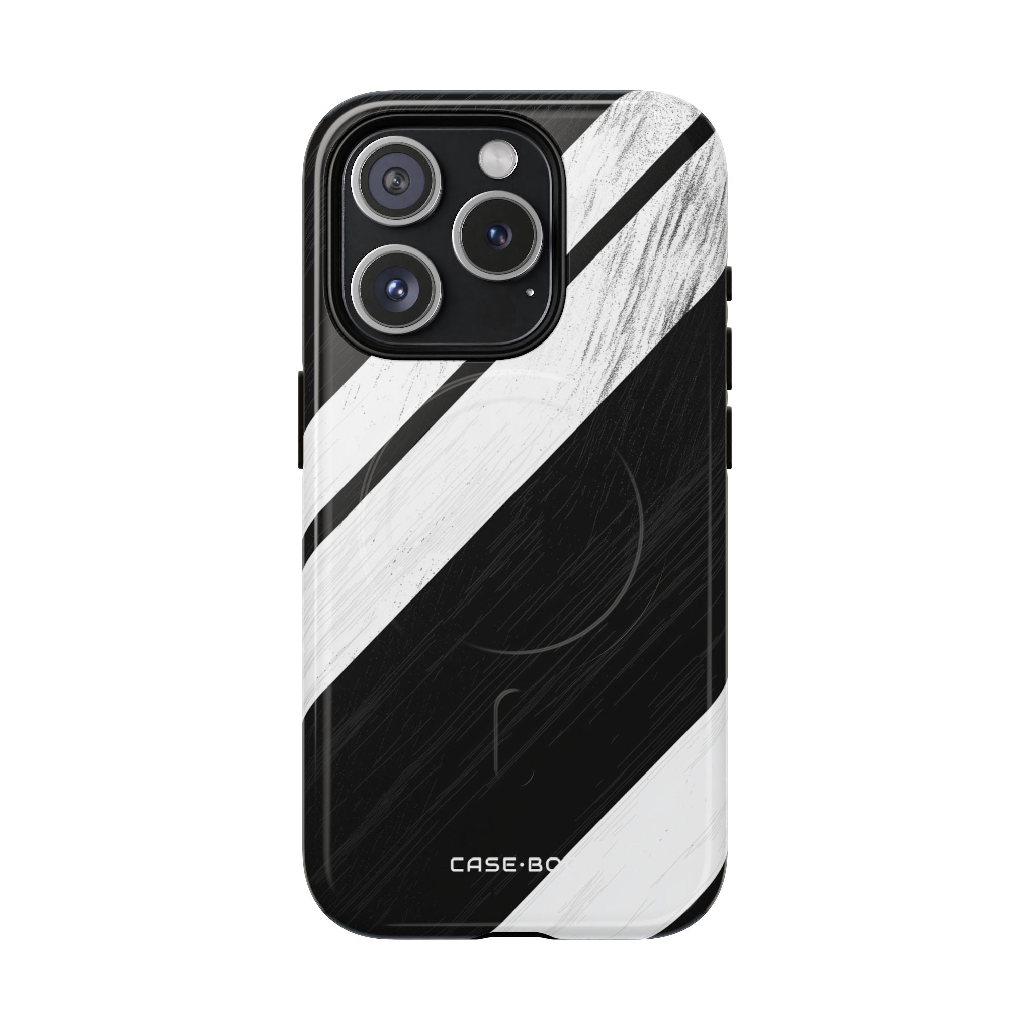 Distressed Stripe Motion iPhone 15 Pro Case - Tough+