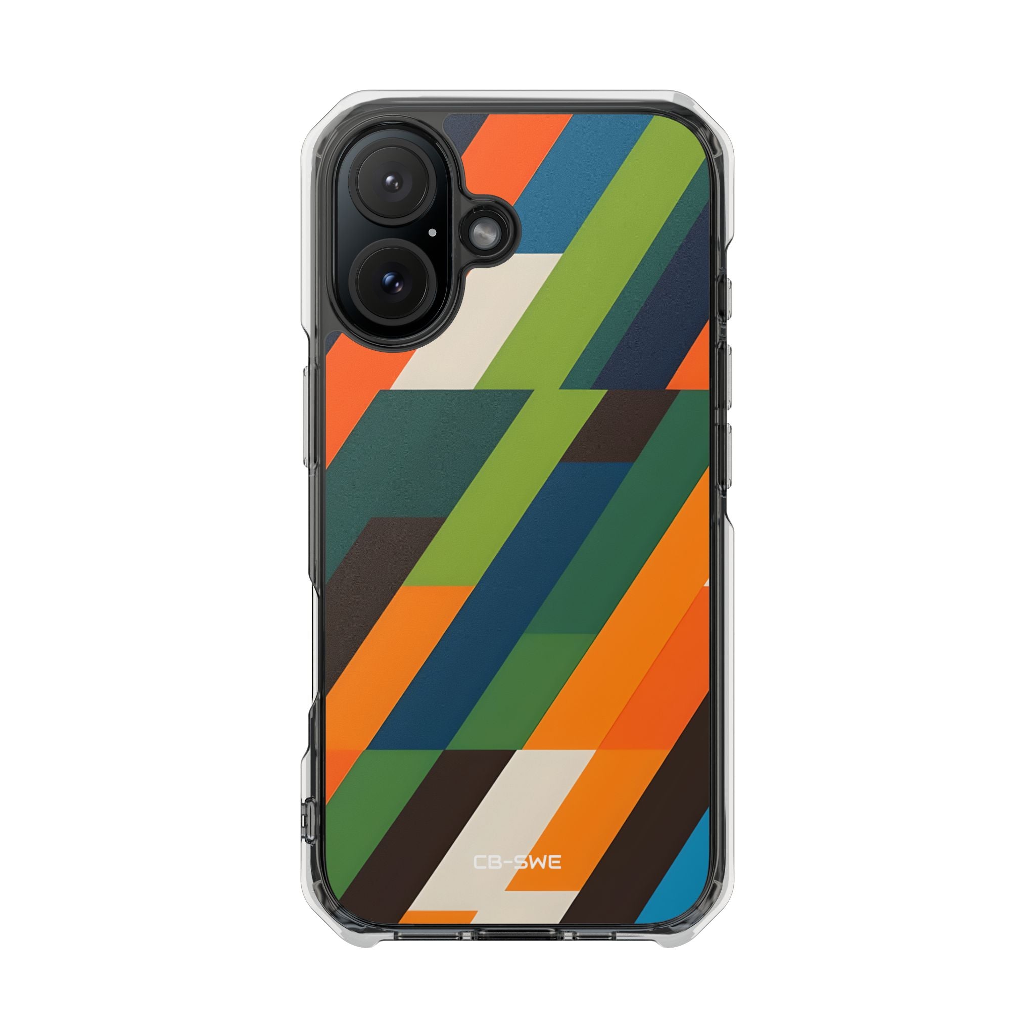 Geometric Color Intersection iPhone Case - Impact
