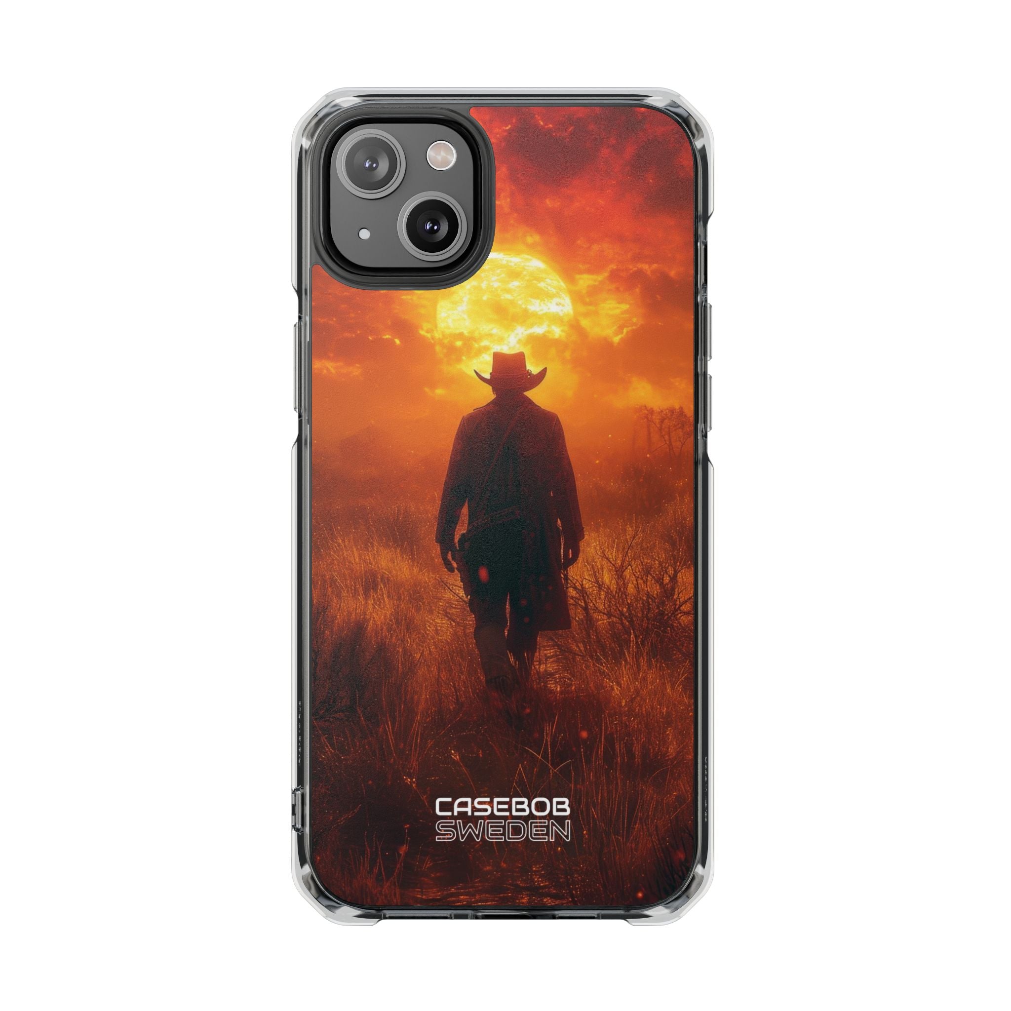 Fiery Sunset Cowboy iPhone 14 - Impact Clear+