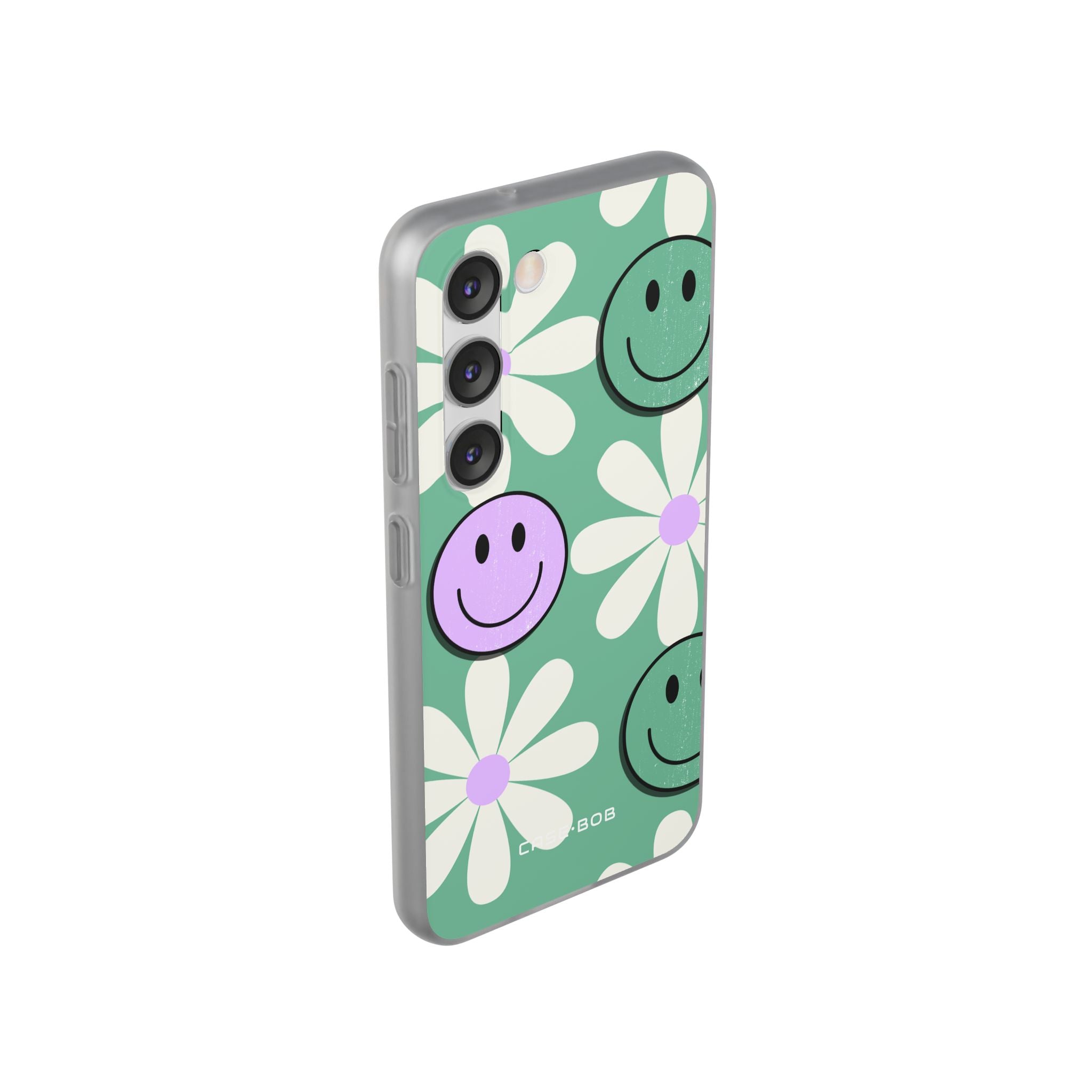 Smiley Daisy Glow Samsung S23 Case - Soft