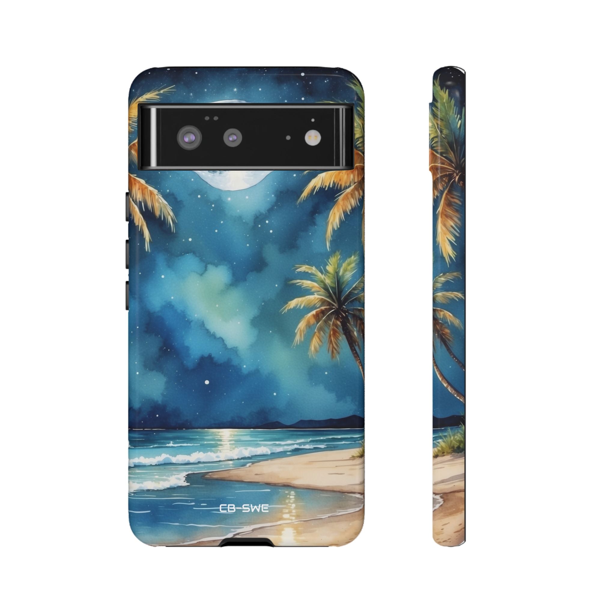 Moonlight Kisses Waves - Google Pixel Case