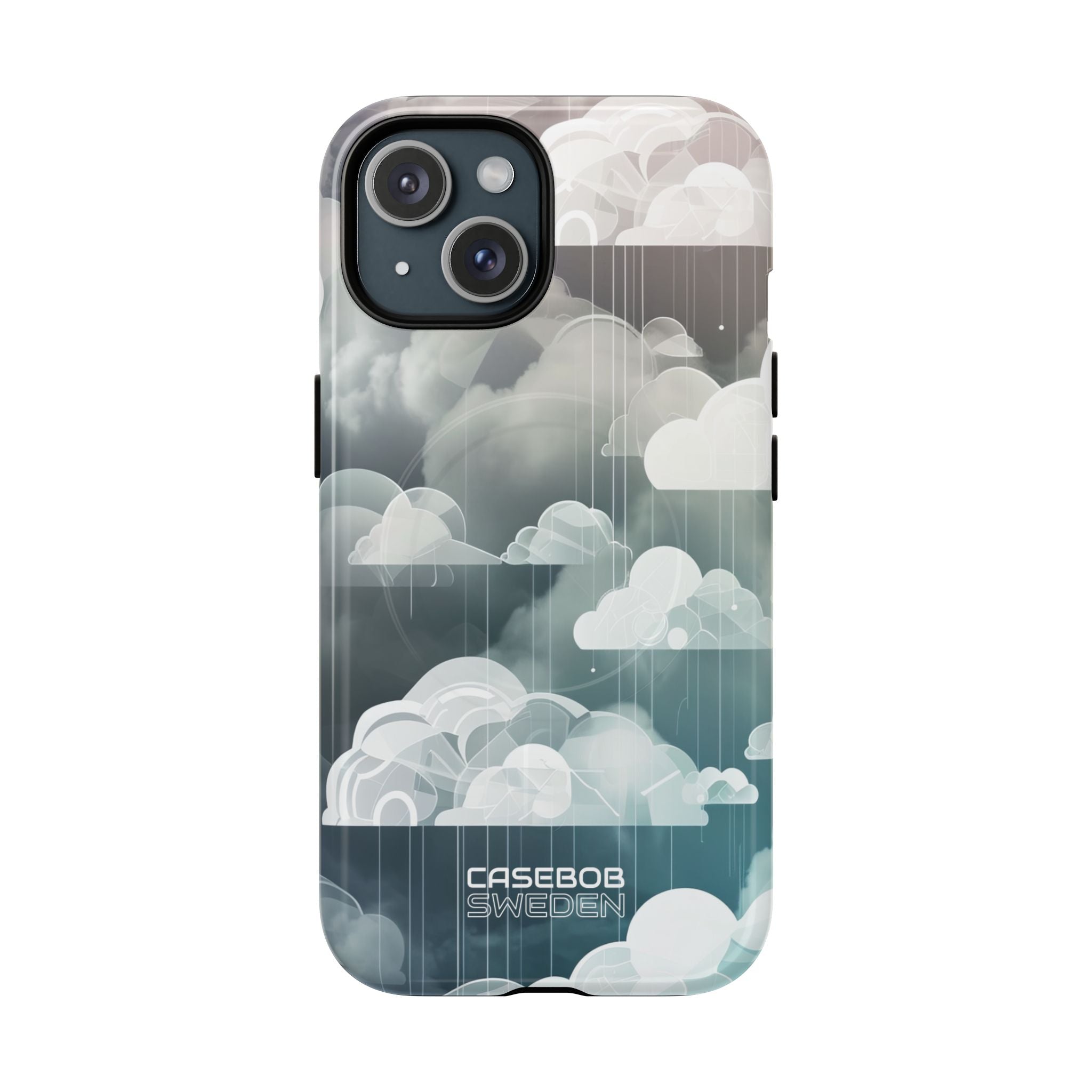 Silver Dream Clouds iPhone 15 - Tough+