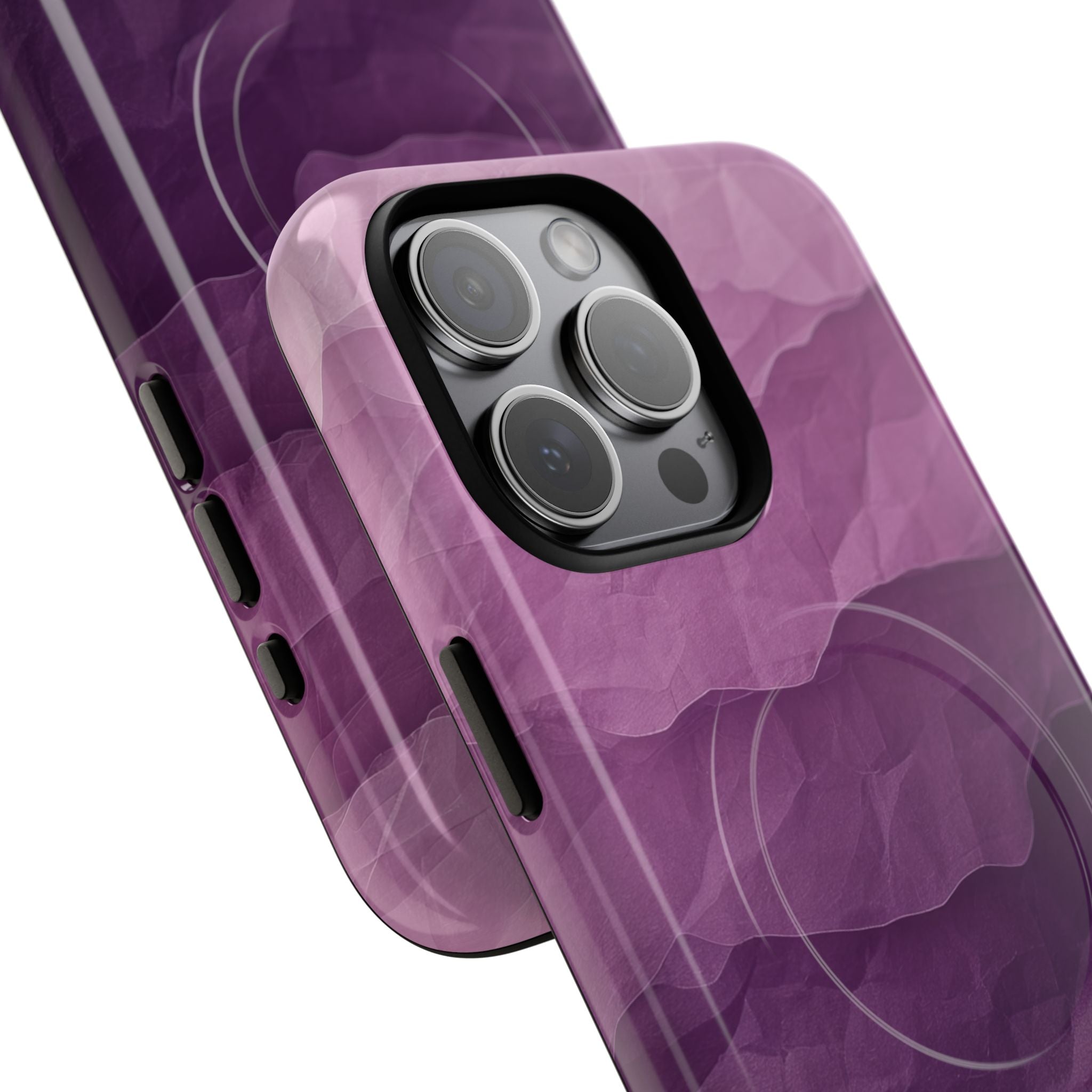 Purple Wave Layers iPhone 15 Pro Max Case - Tough+