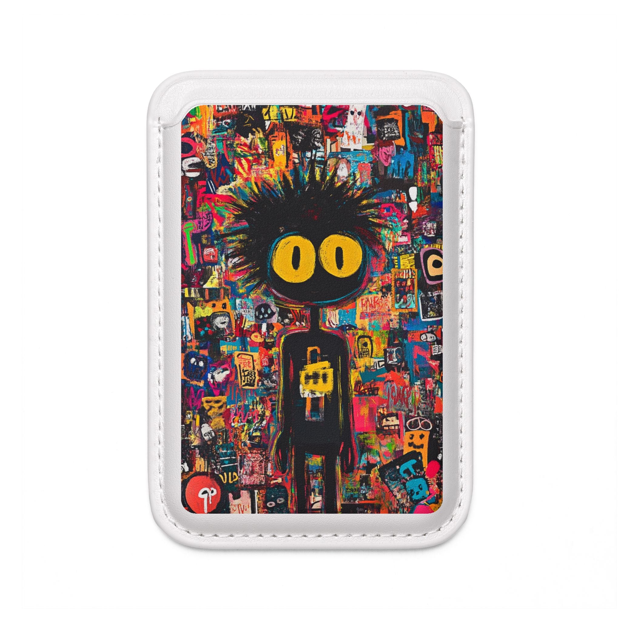 keltainen Eyes-lompakko – MagSafe-valmis