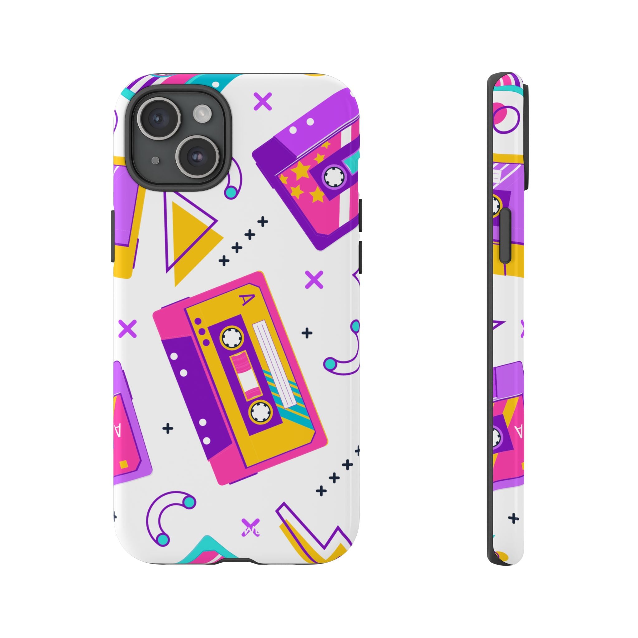 Retro Cassette Chaos - iPhone Case