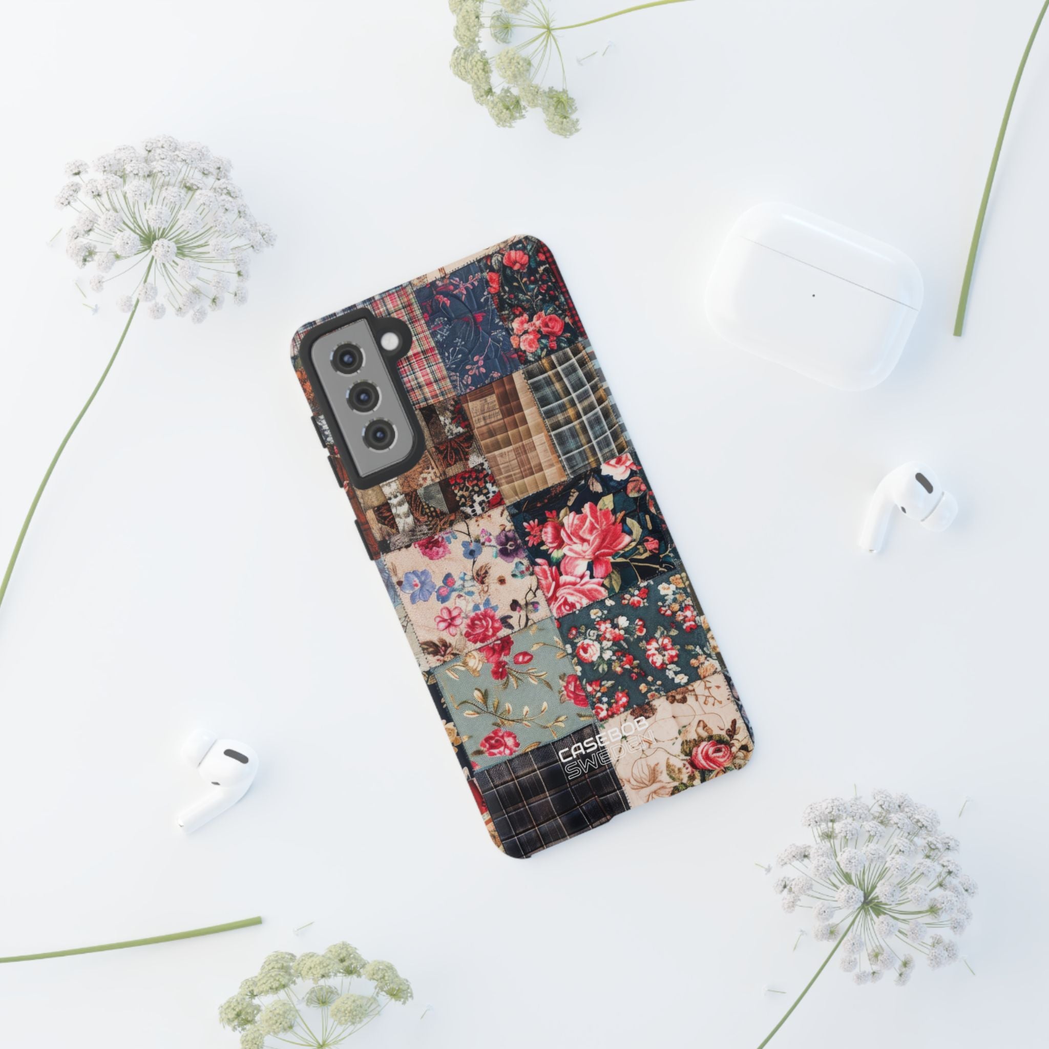 Trapunta floreale patchwork Samsung S21 - Tough