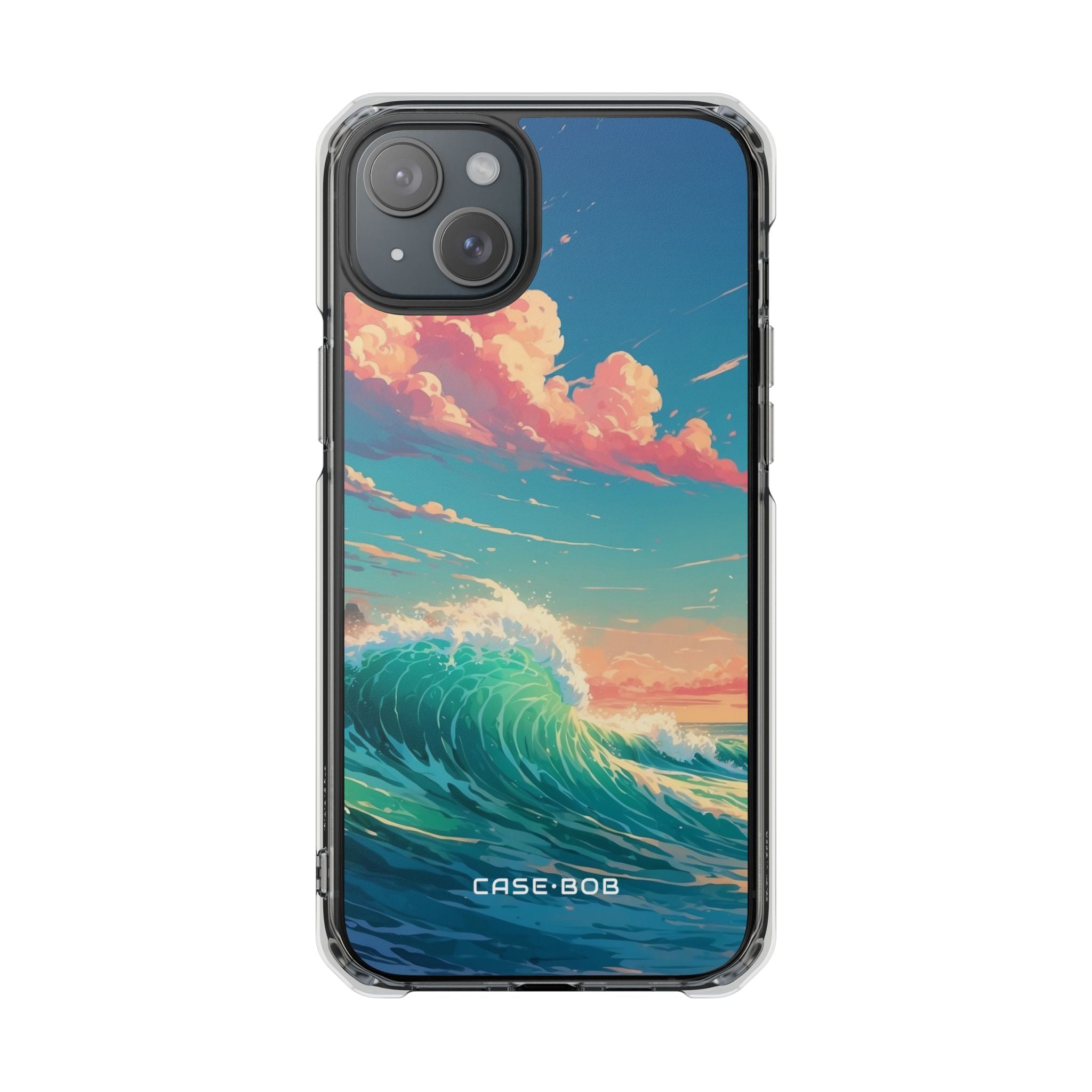 Turquoise Curl iPhone 15 Plus Case - Impact