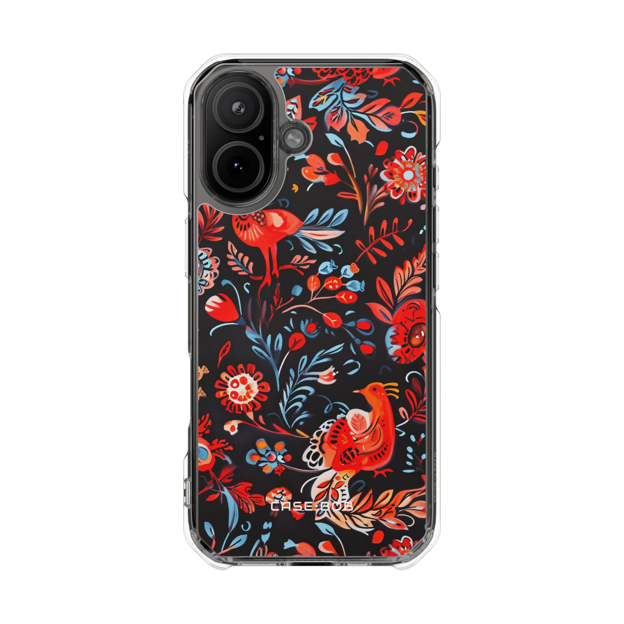 Ornate Birds Crimson iPhone 17 Case - Impact