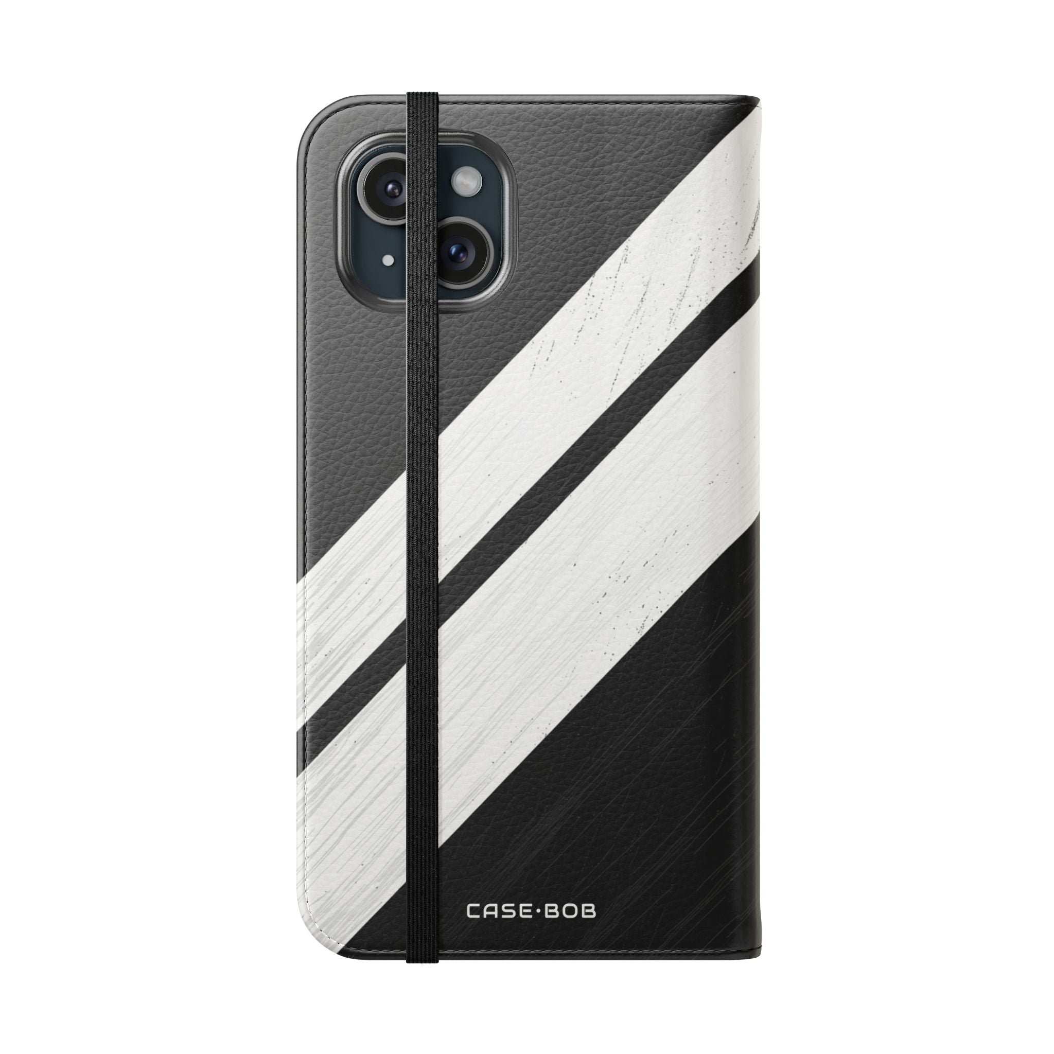 Striped Texture - iPhone 15 Plus Case - Wallet