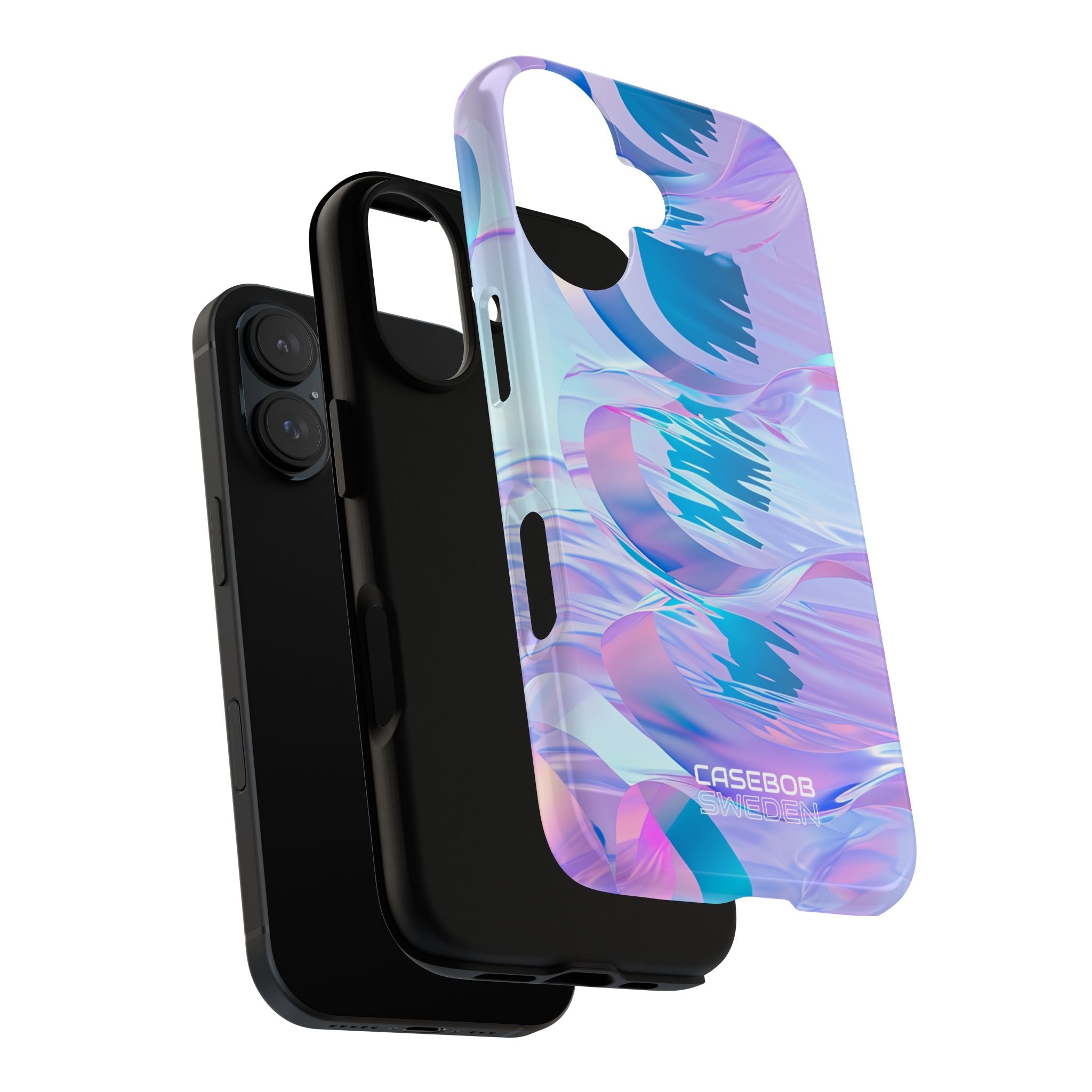 Iridescent Flowing Waves iPhone 16 - Tough