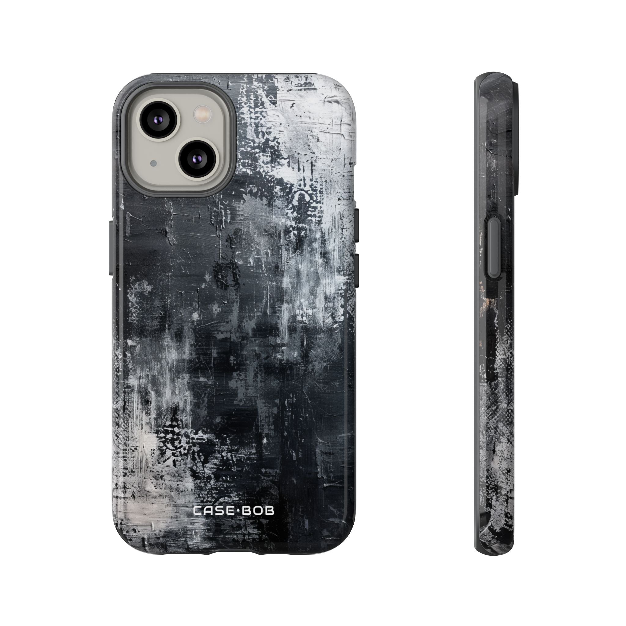 Textured Blackscape iPhone 14 Case - Tough