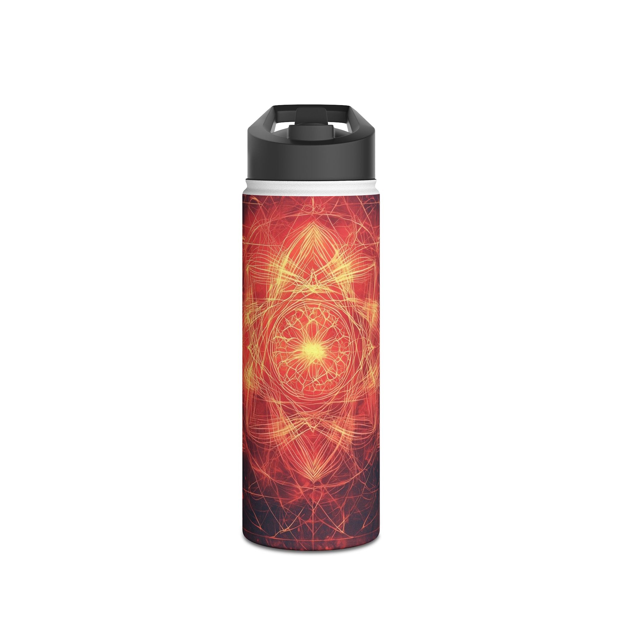 Glowing Mandala - Stainless Steel Water Bottle