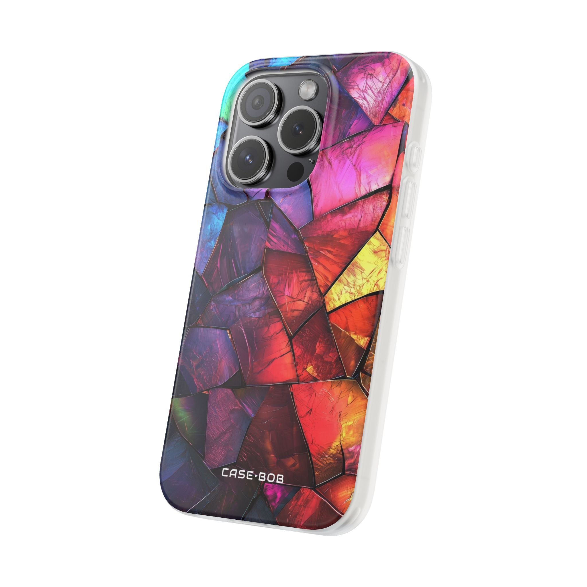 Cracked Prism iPhone 15 Pro Case - Soft
