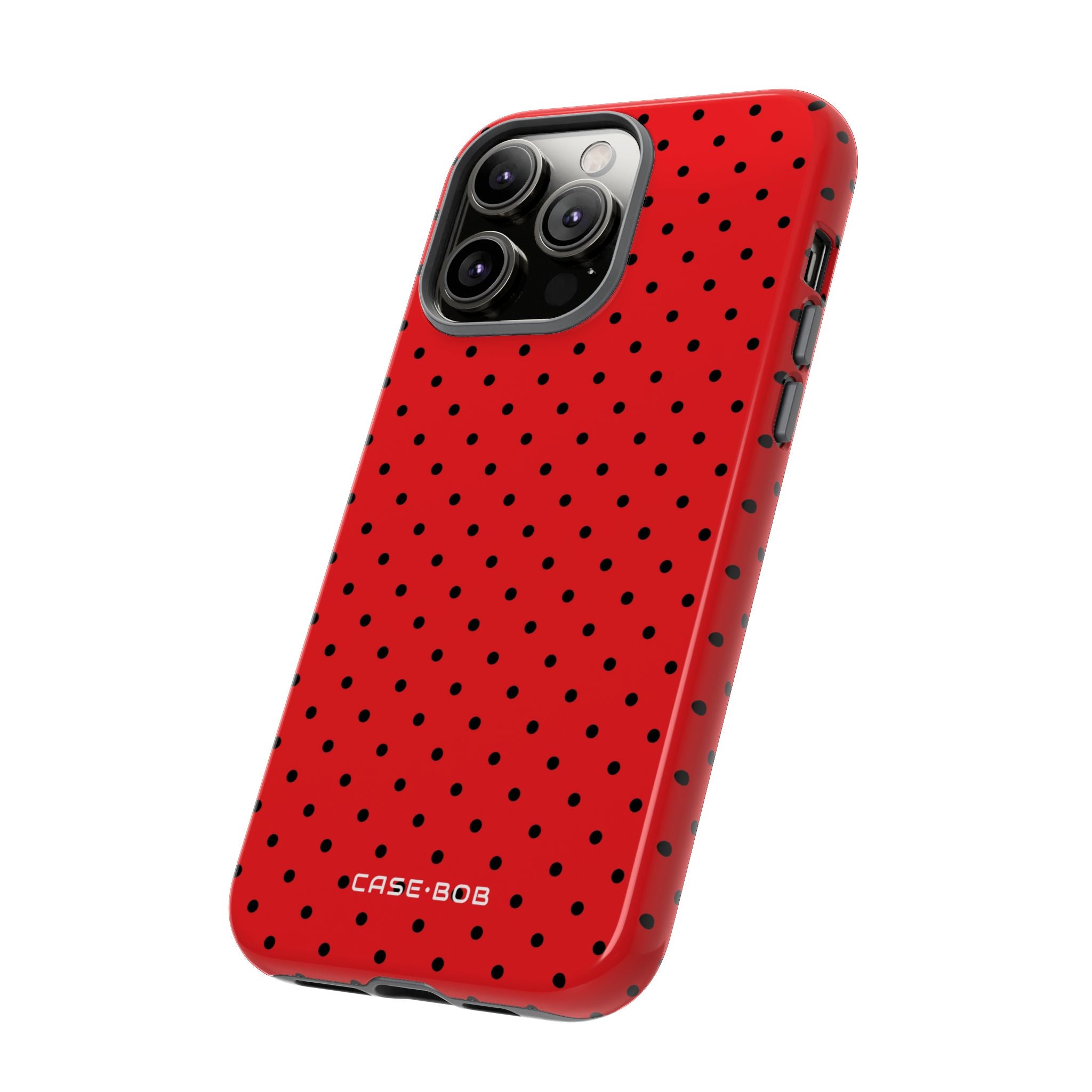 Crimson Dot Matrix iPhone 14 Pro Max Case - Tough