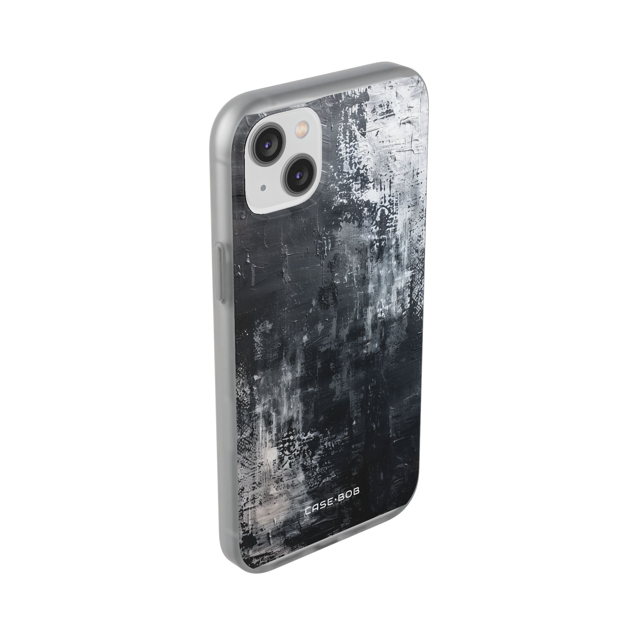 Textured Blackscape iPhone 14 Plus Case - Soft