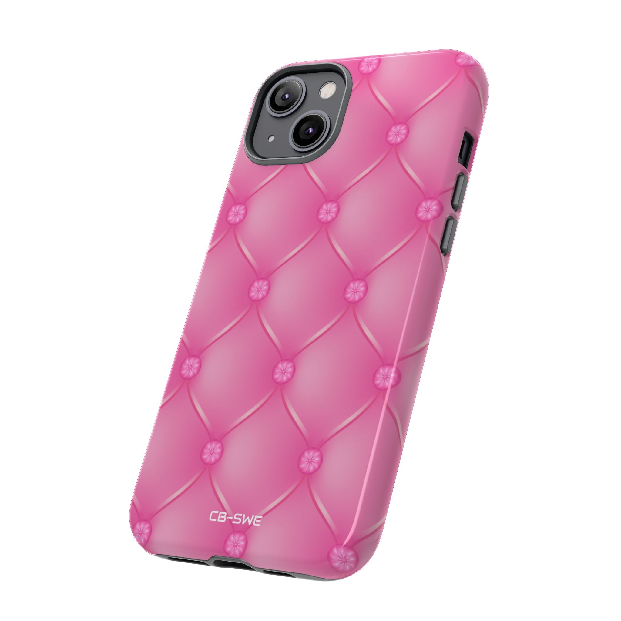 Quilted Pink Elegance - iPhone Case